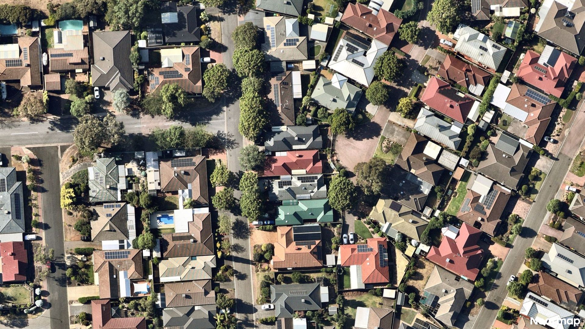 Vertical aerial view