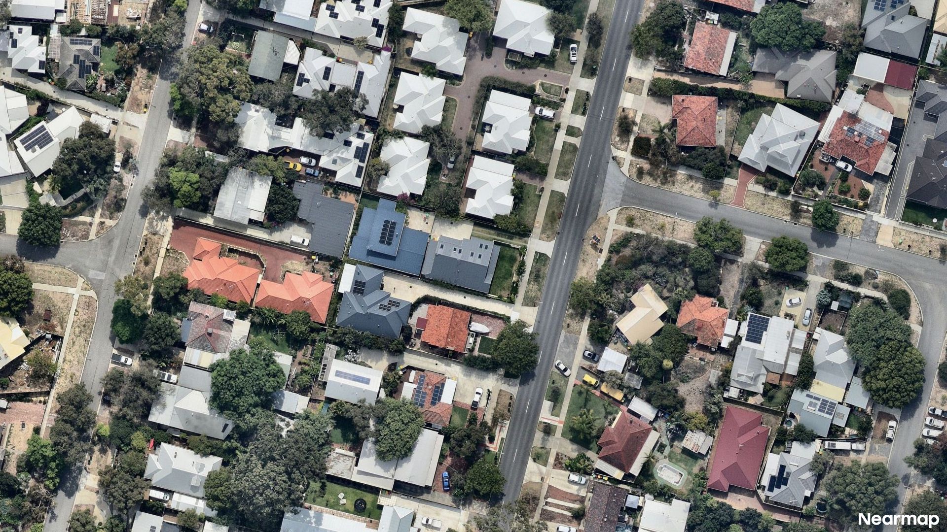 Vertical aerial view