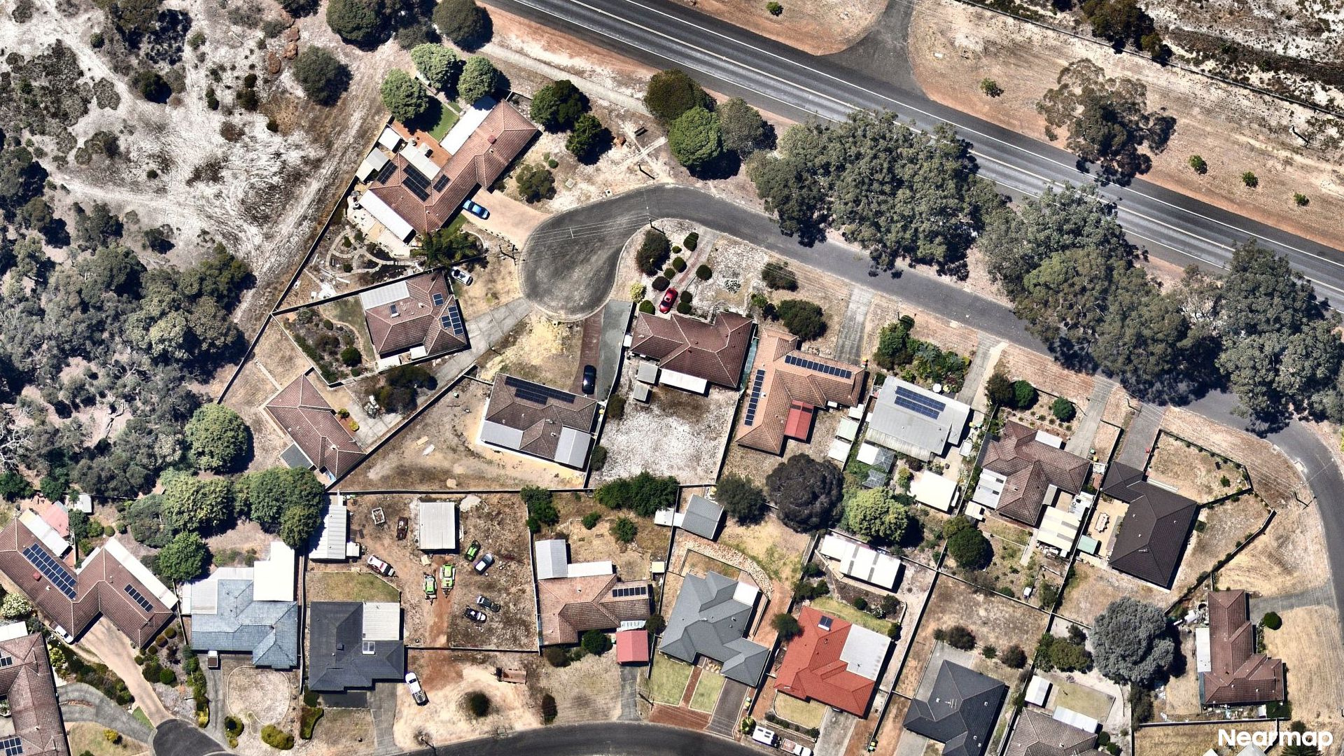 Vertical aerial view