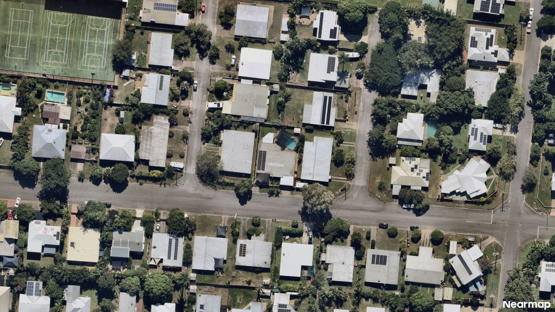 Vertical aerial view