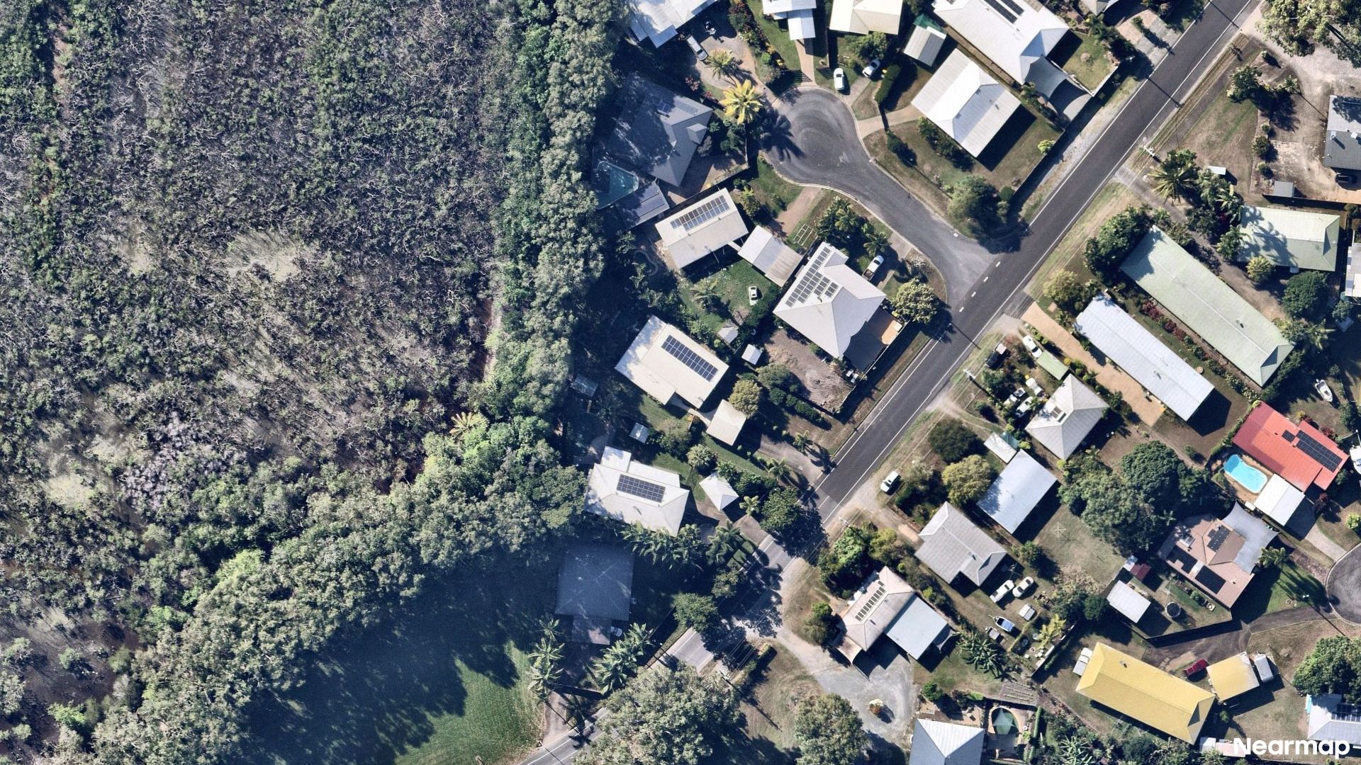 Vertical aerial view
