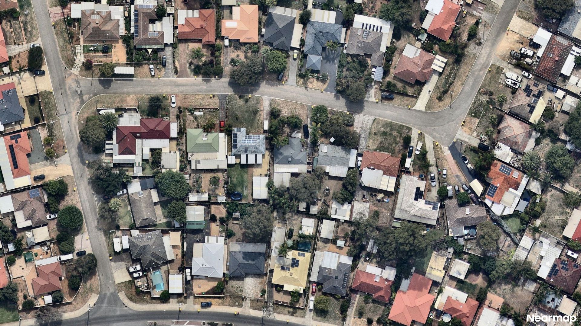 Vertical aerial view