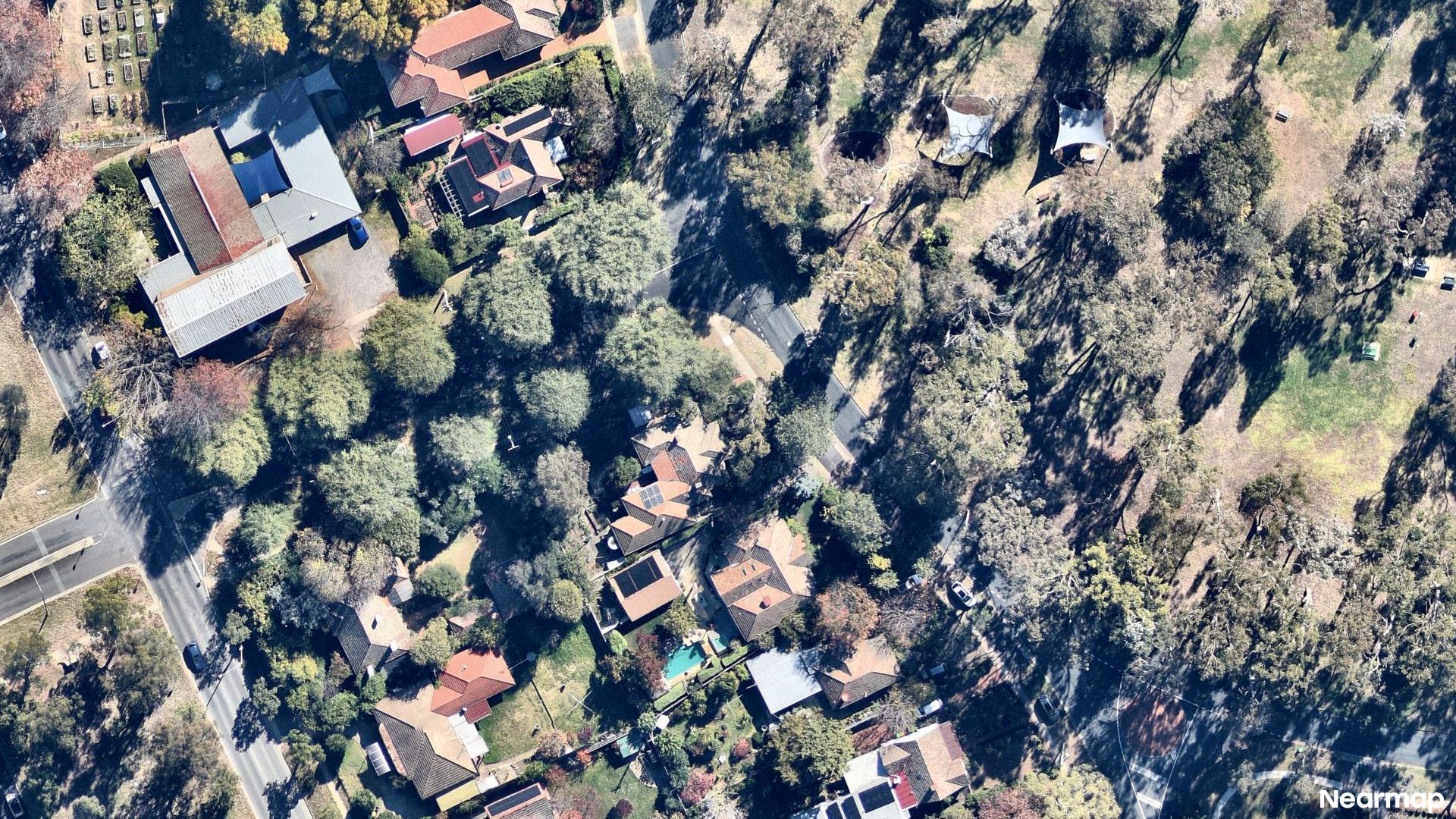 Vertical aerial view