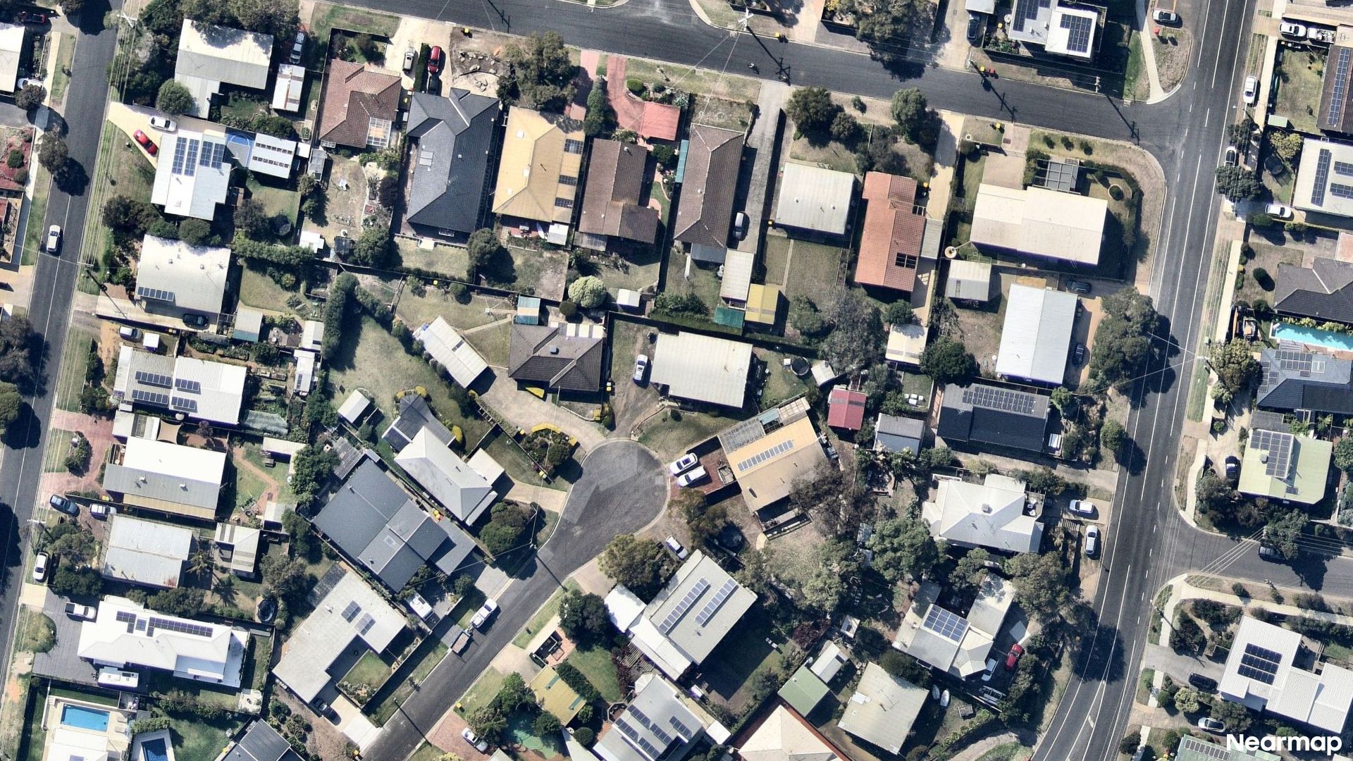 Vertical aerial view