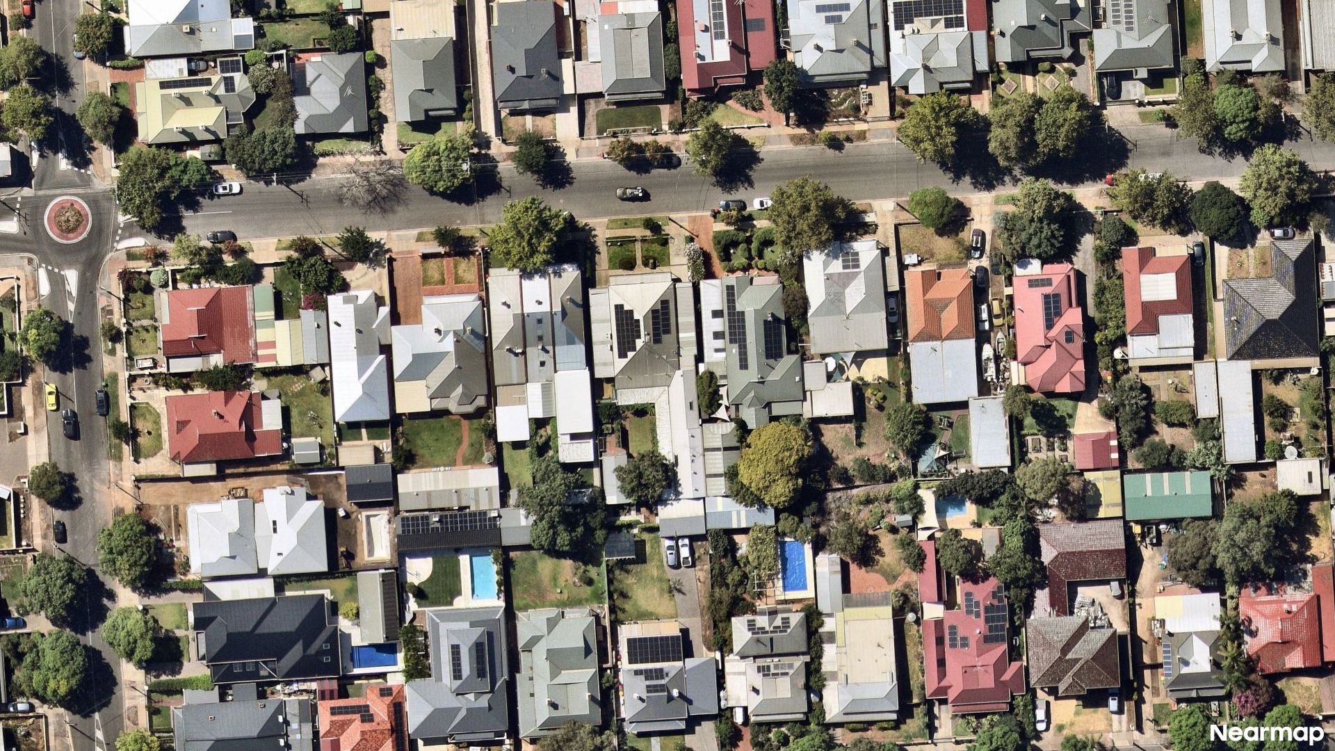 Vertical aerial view