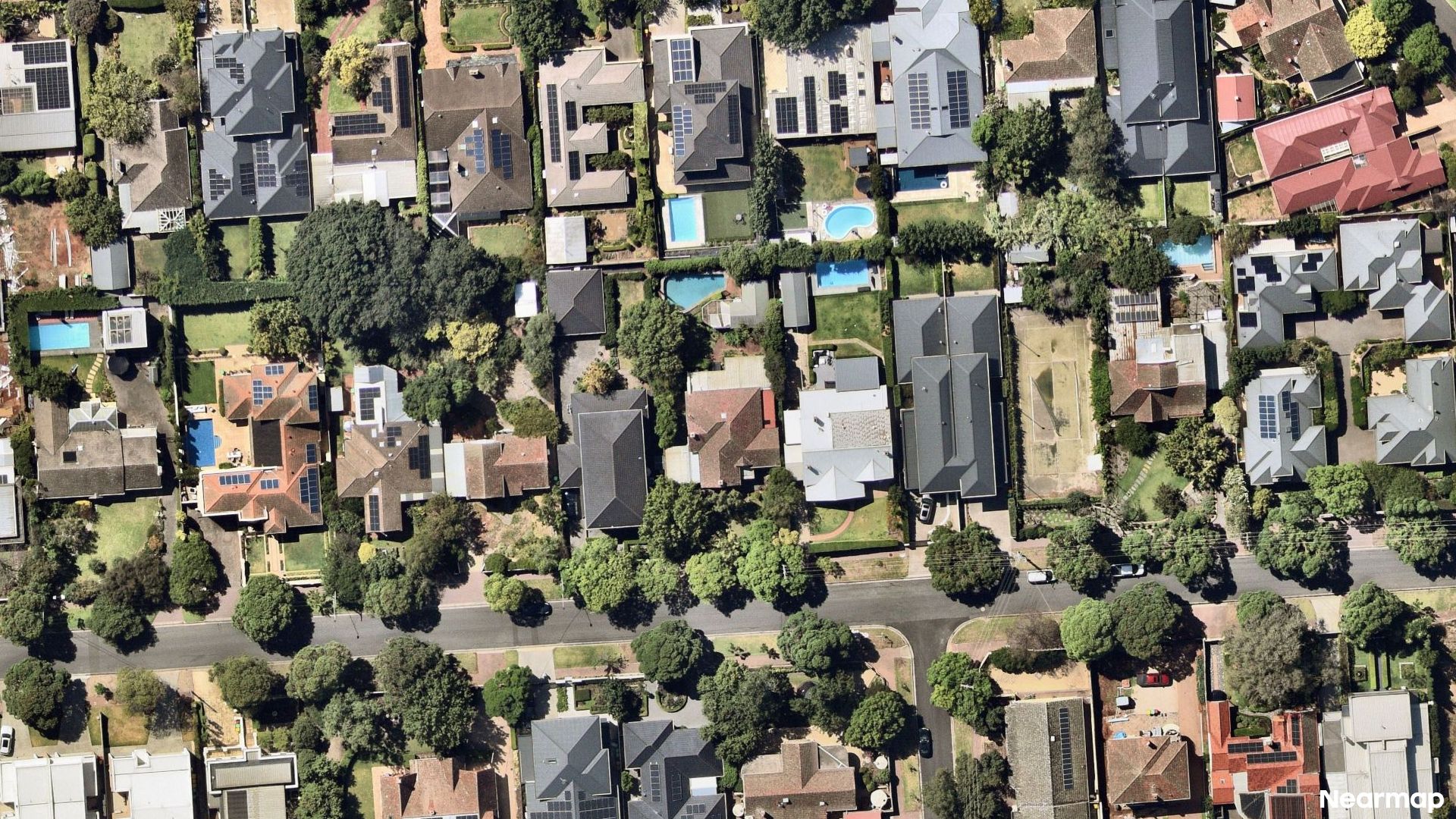 Vertical aerial view