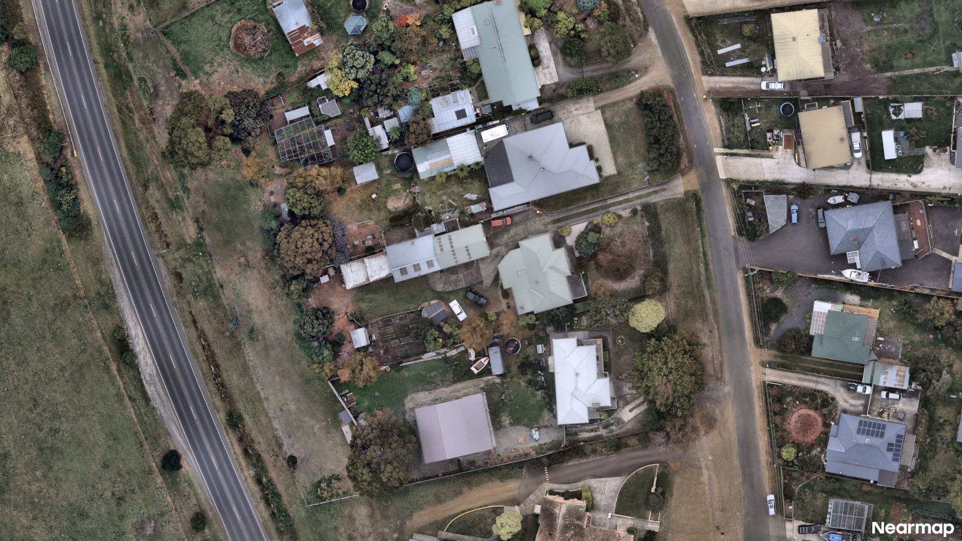 Vertical aerial view