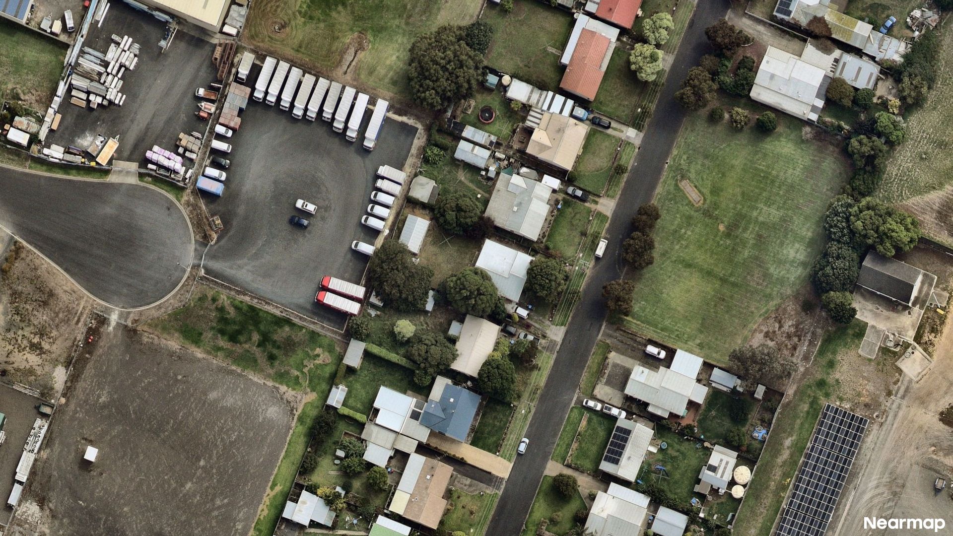 Vertical aerial view