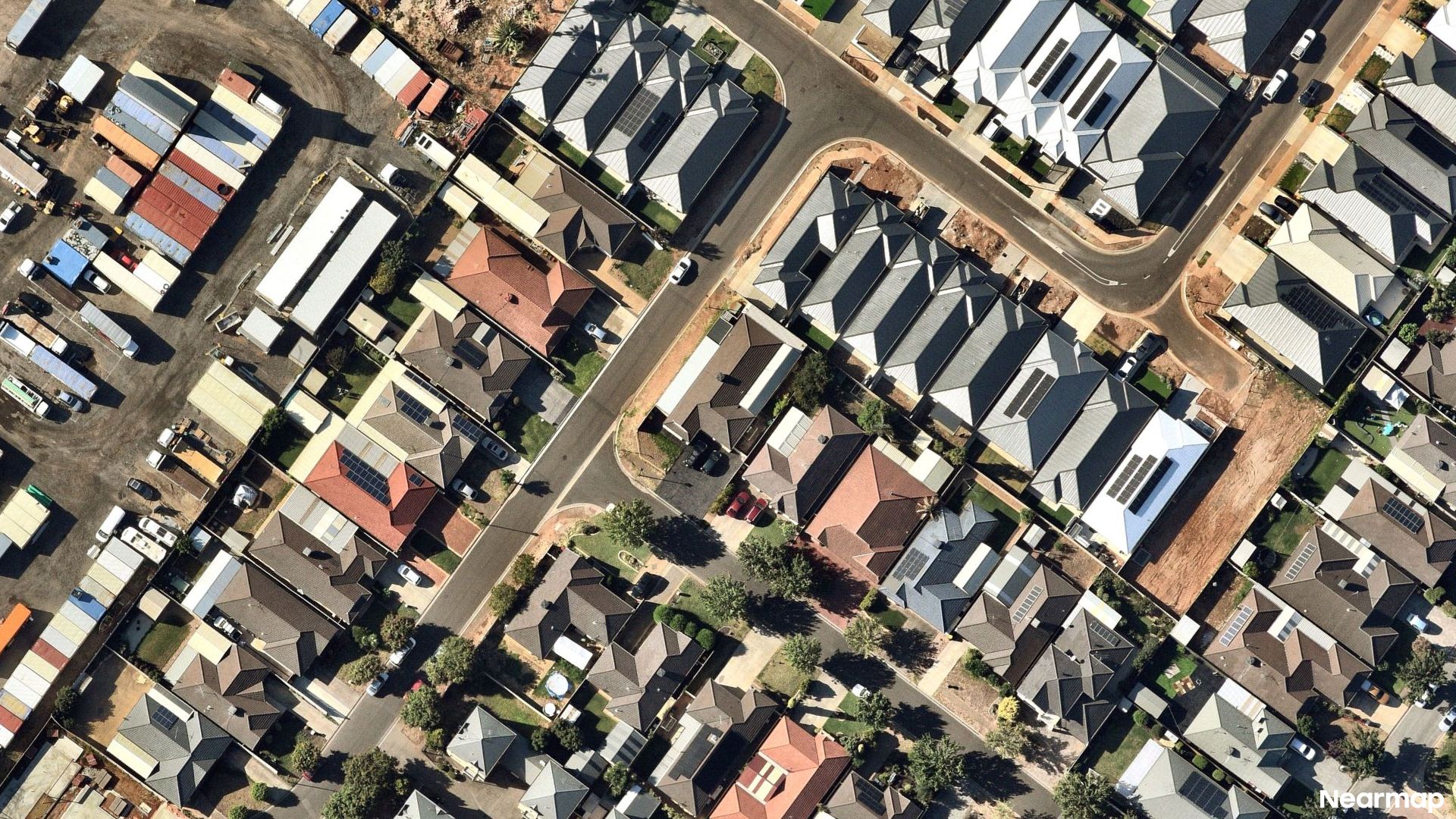 Vertical aerial view
