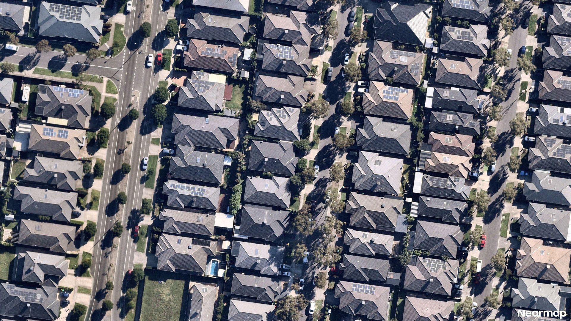 Vertical aerial view