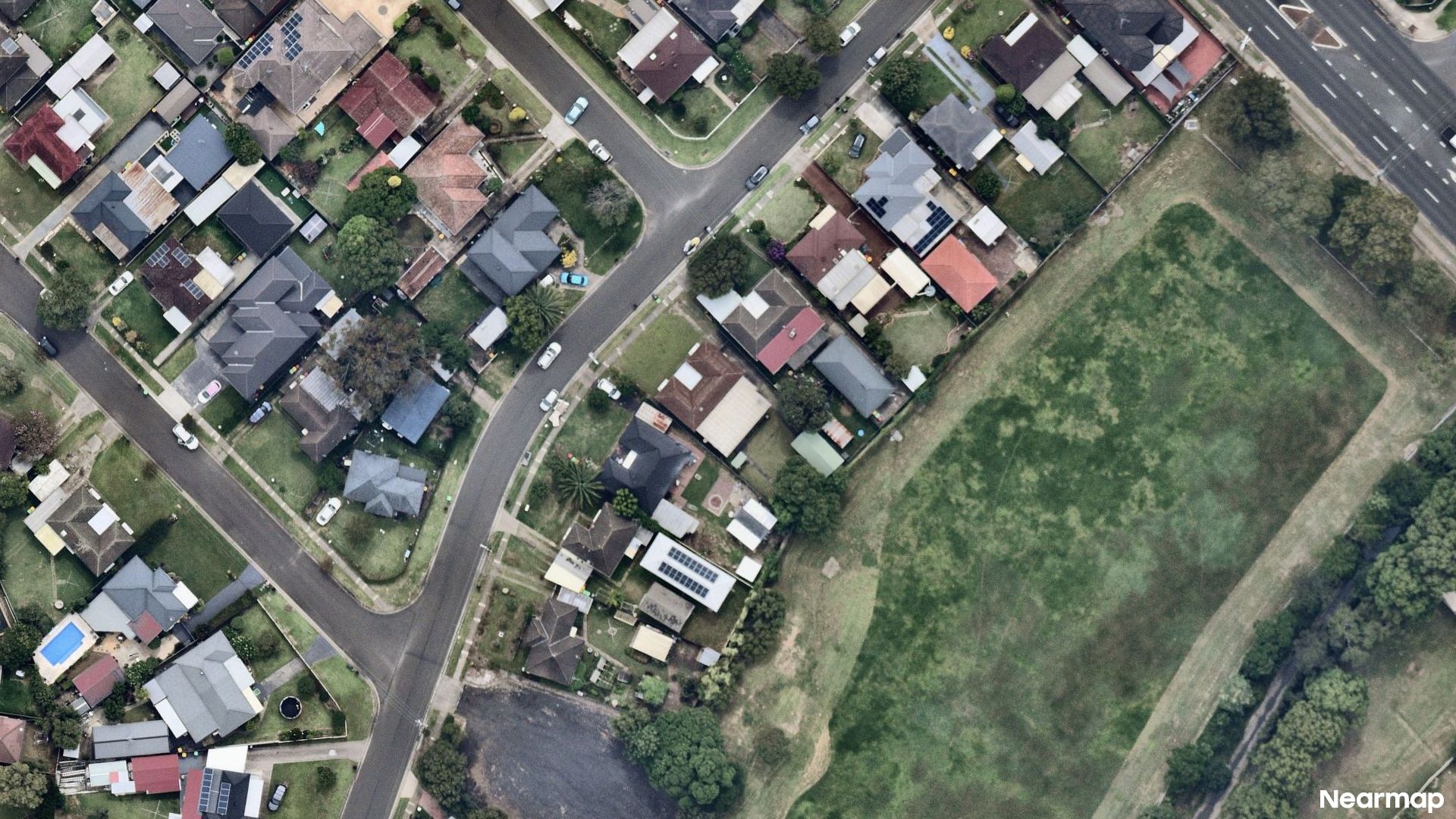 Vertical aerial view