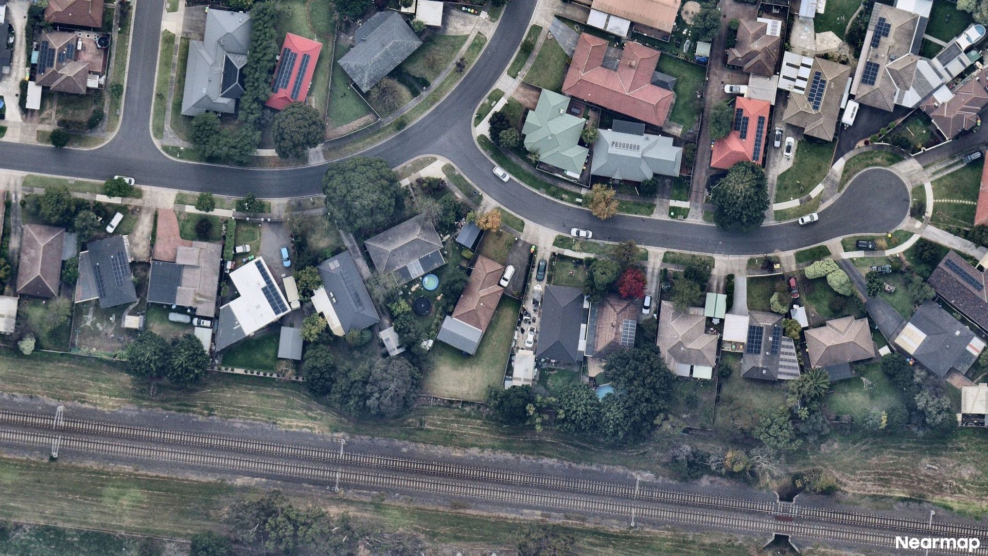 Vertical aerial view