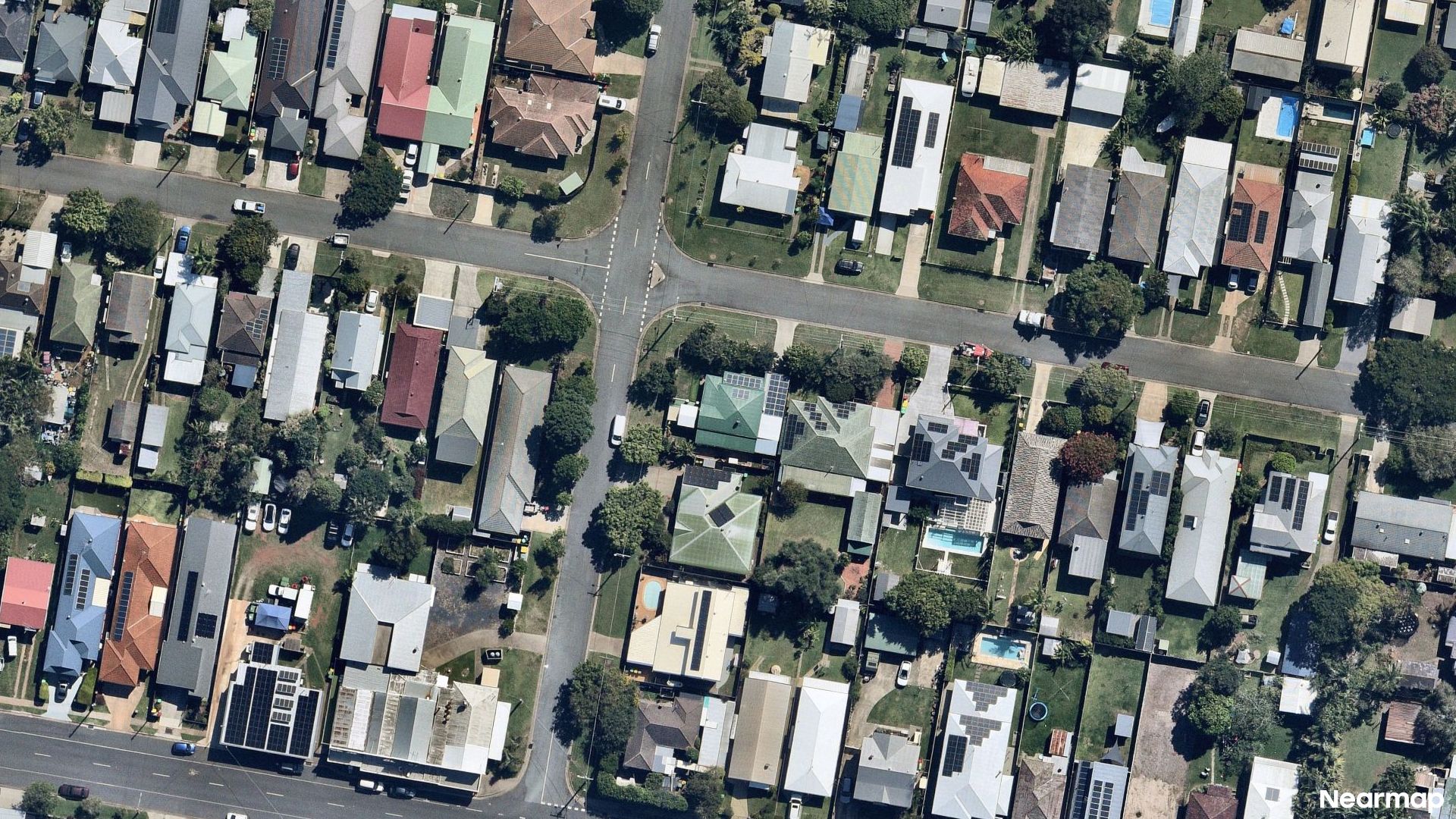 Vertical aerial view