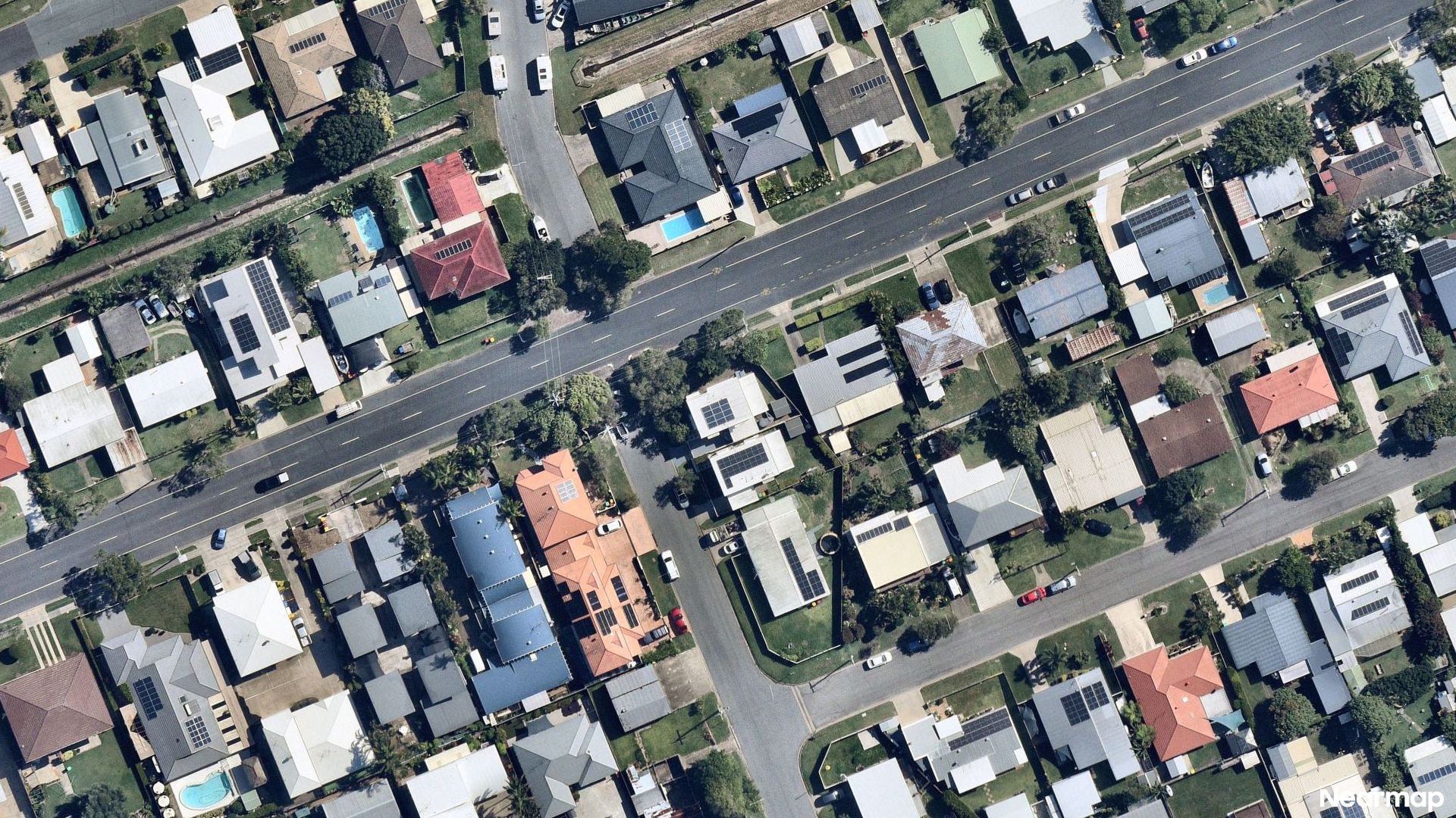 Vertical aerial view