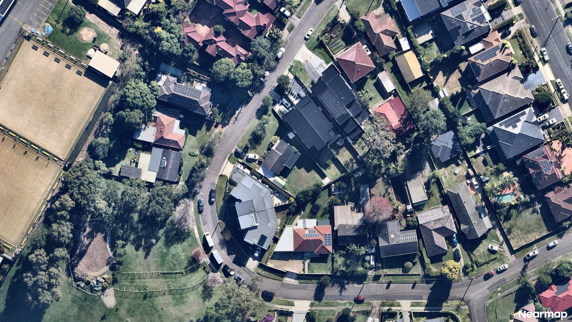Vertical aerial view