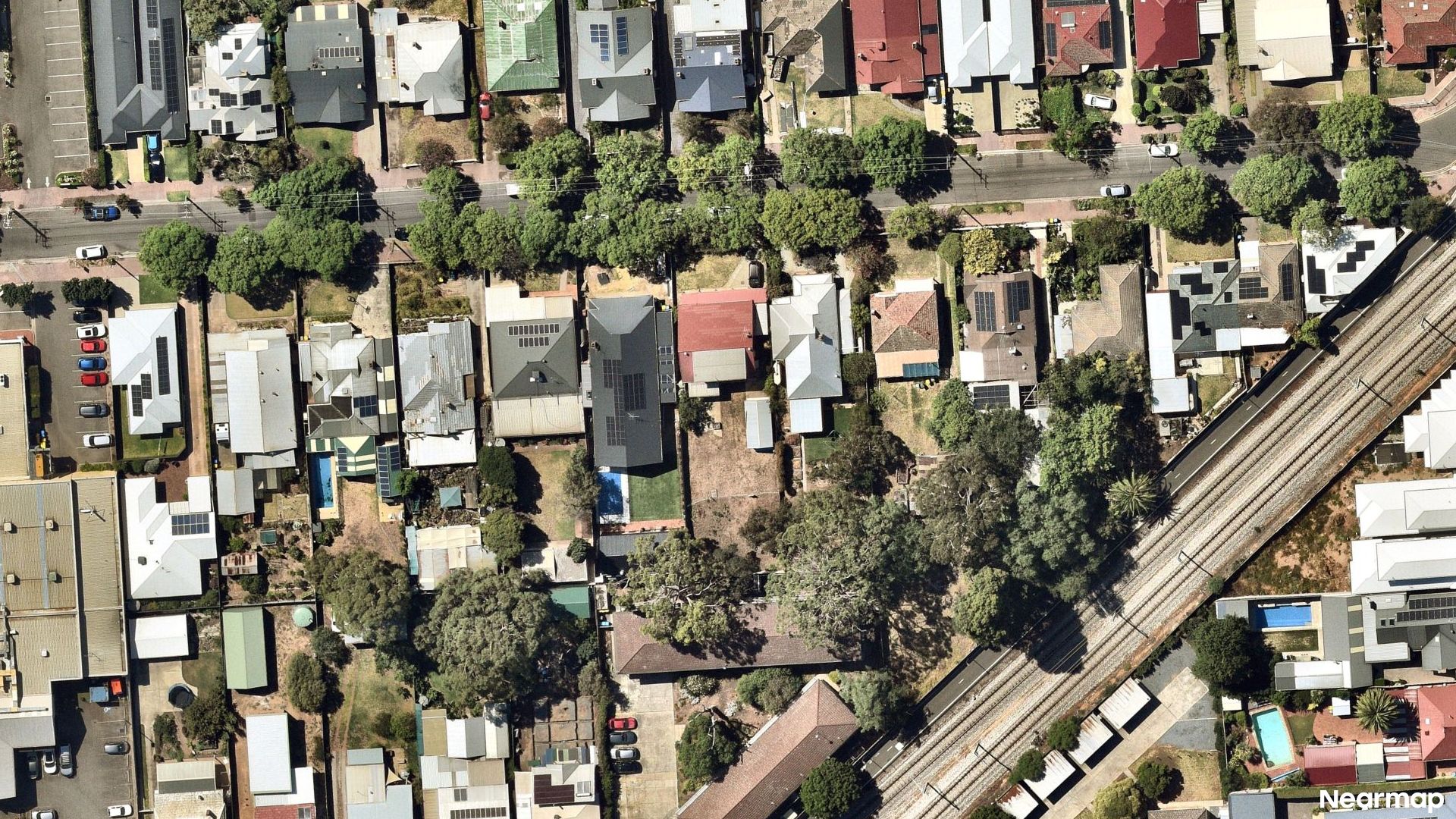 Vertical aerial view