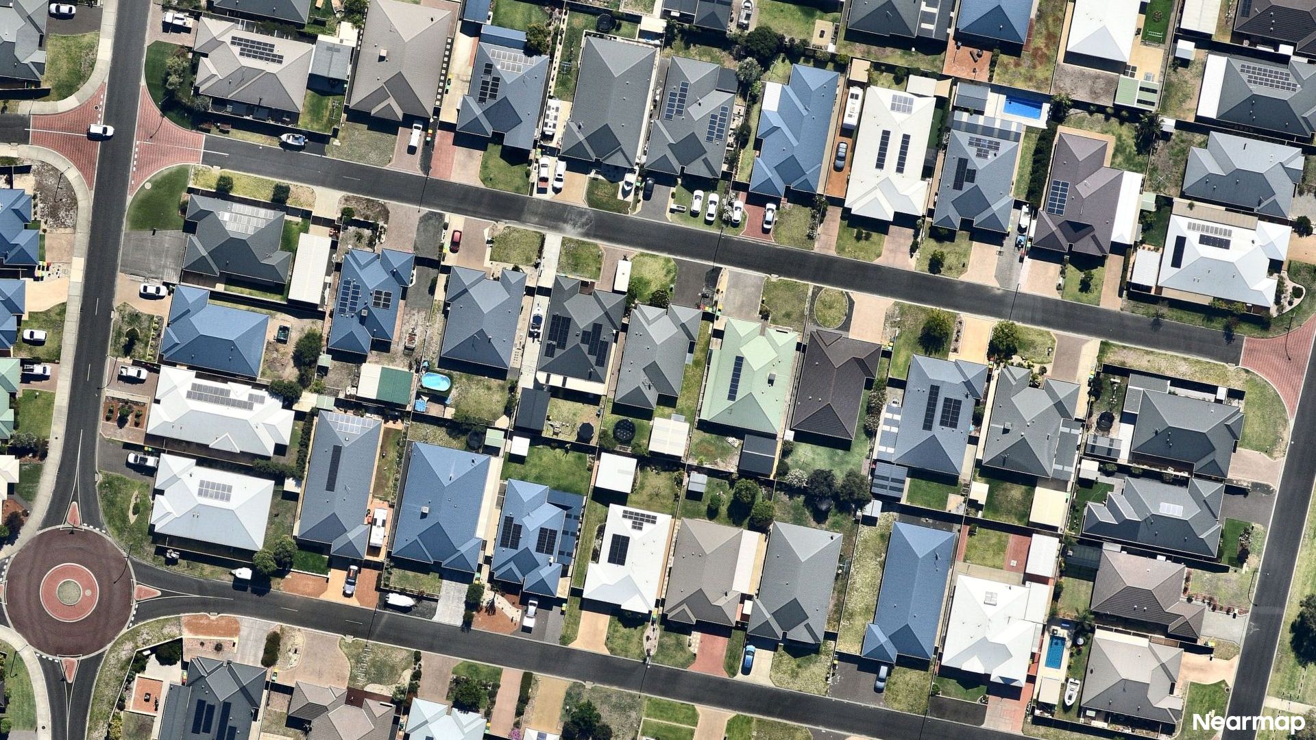 Vertical aerial view