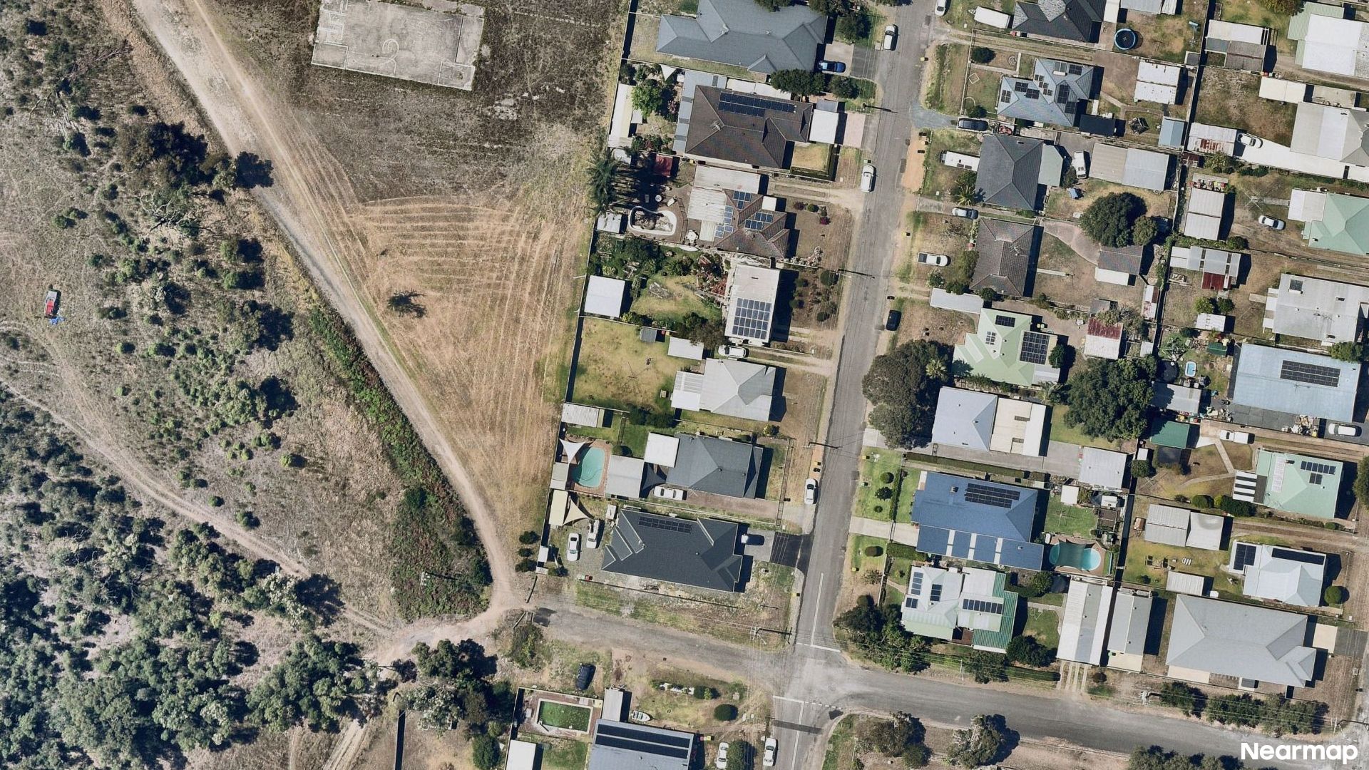 Vertical aerial view