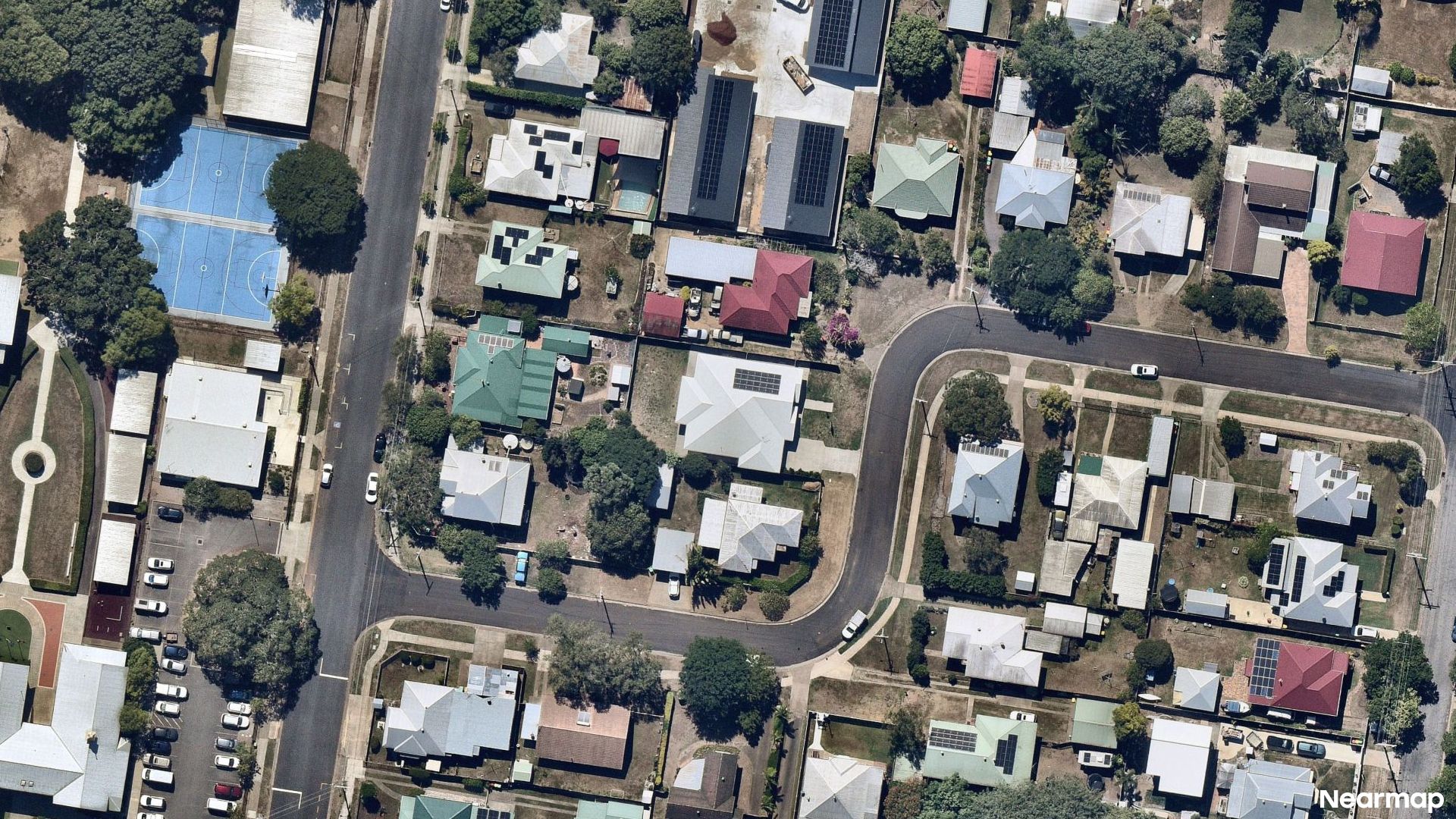 Vertical aerial view