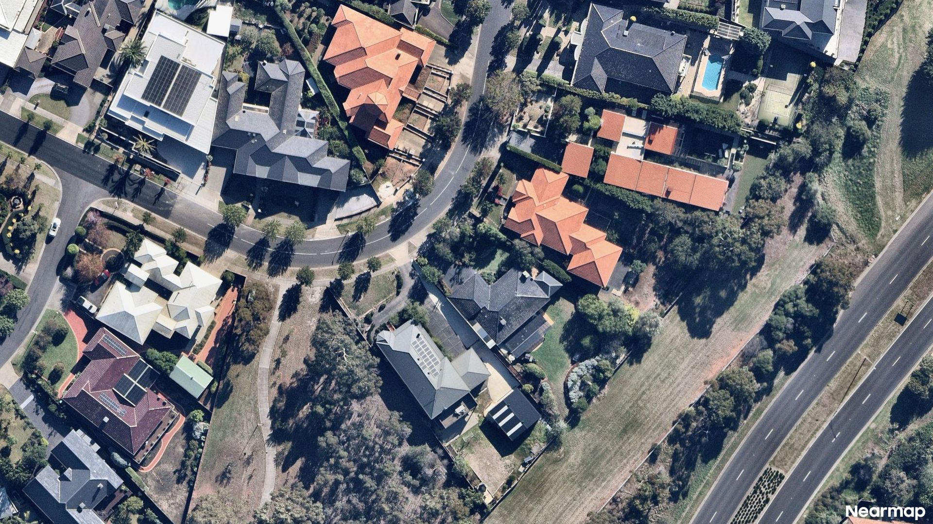 Vertical aerial view