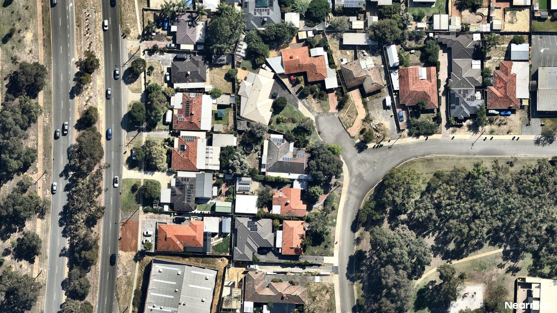 Vertical aerial view