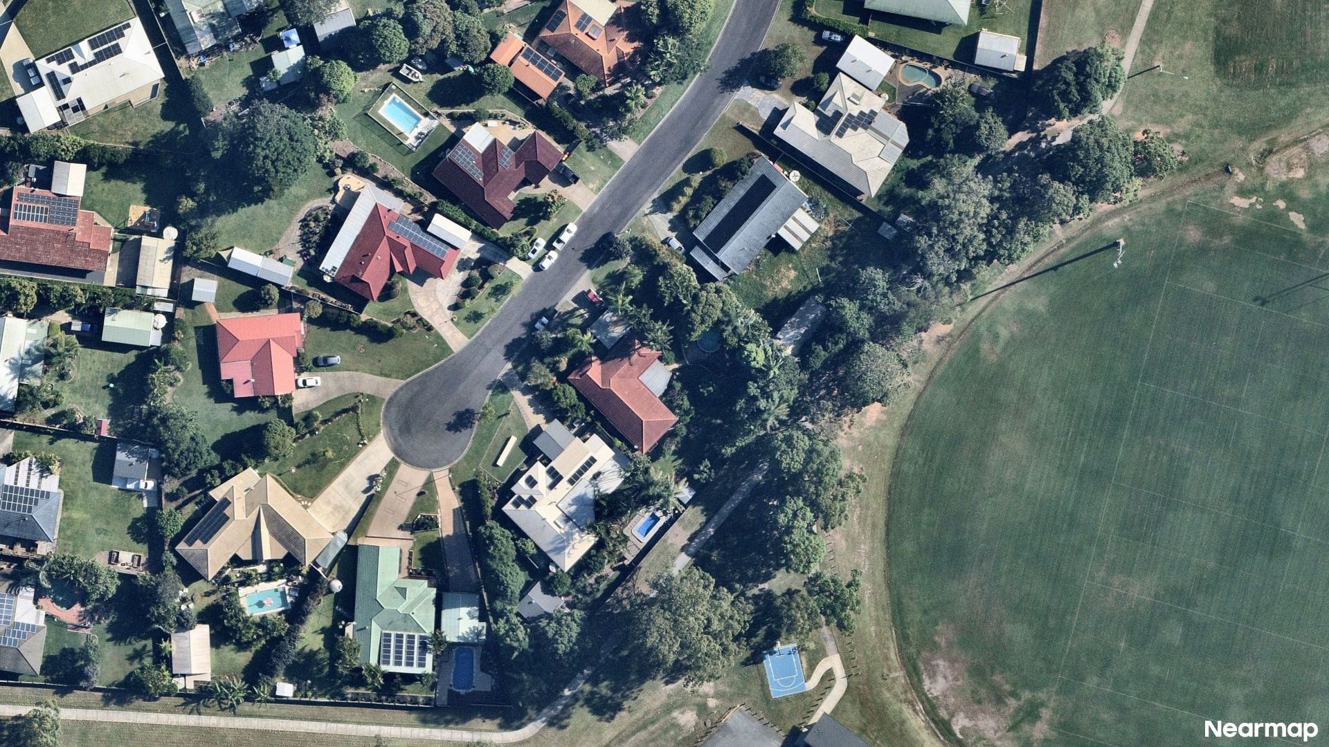Vertical aerial view