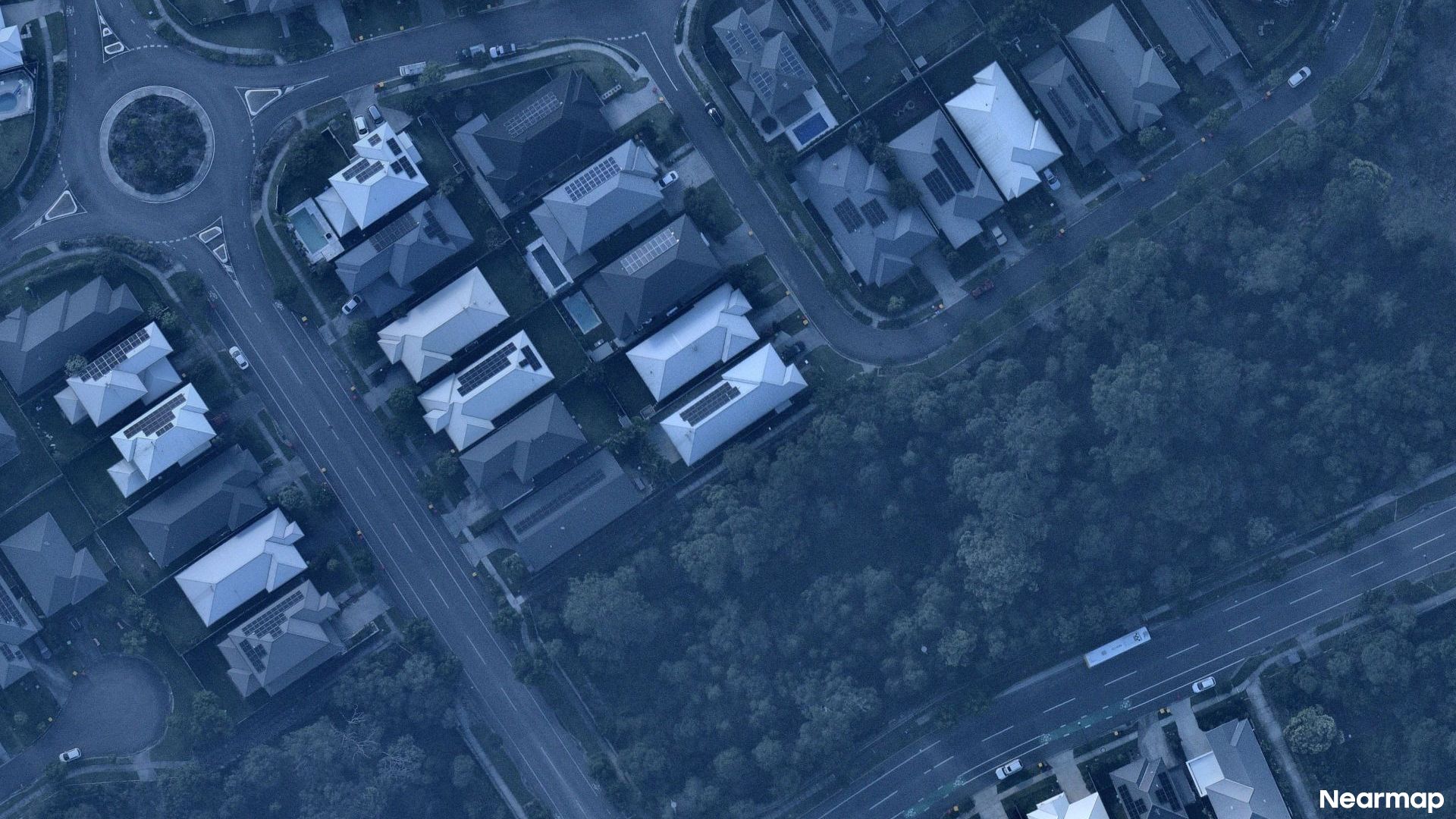 Vertical aerial view