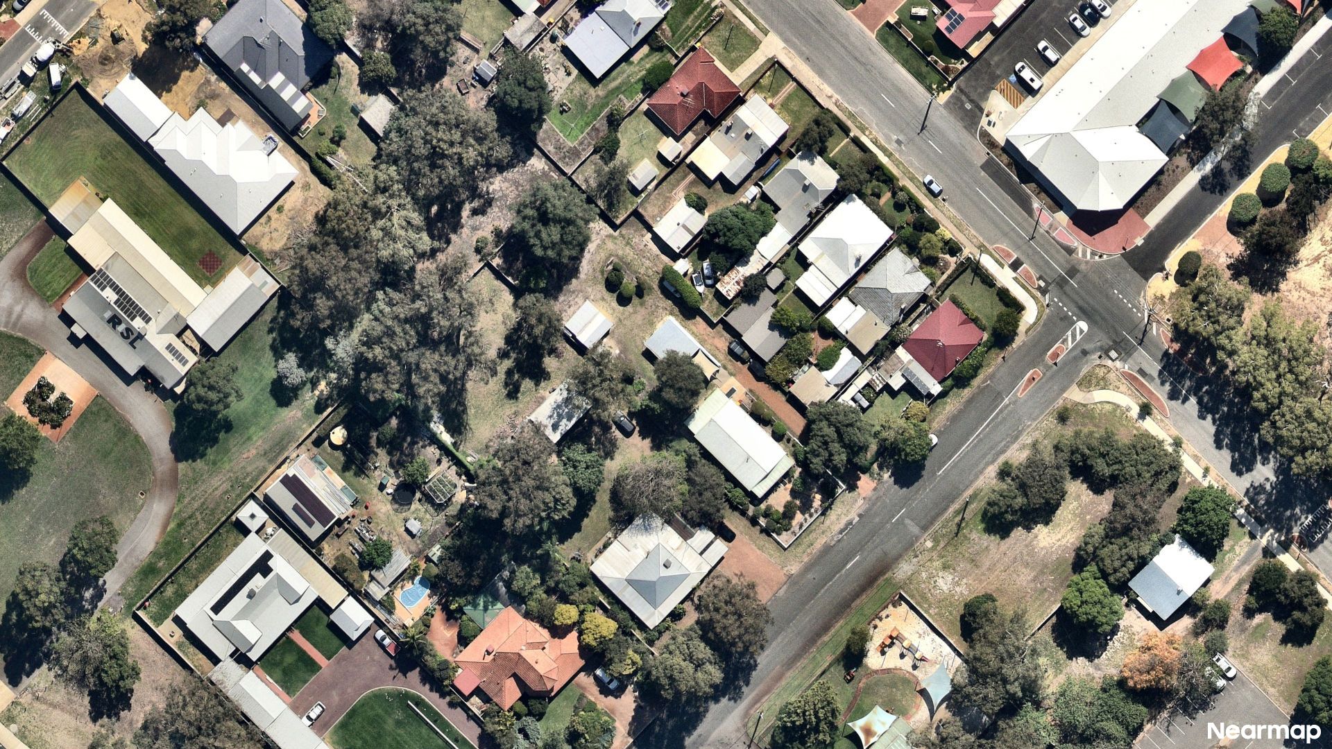 Vertical aerial view