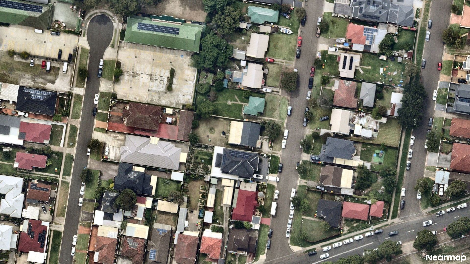 Vertical aerial view