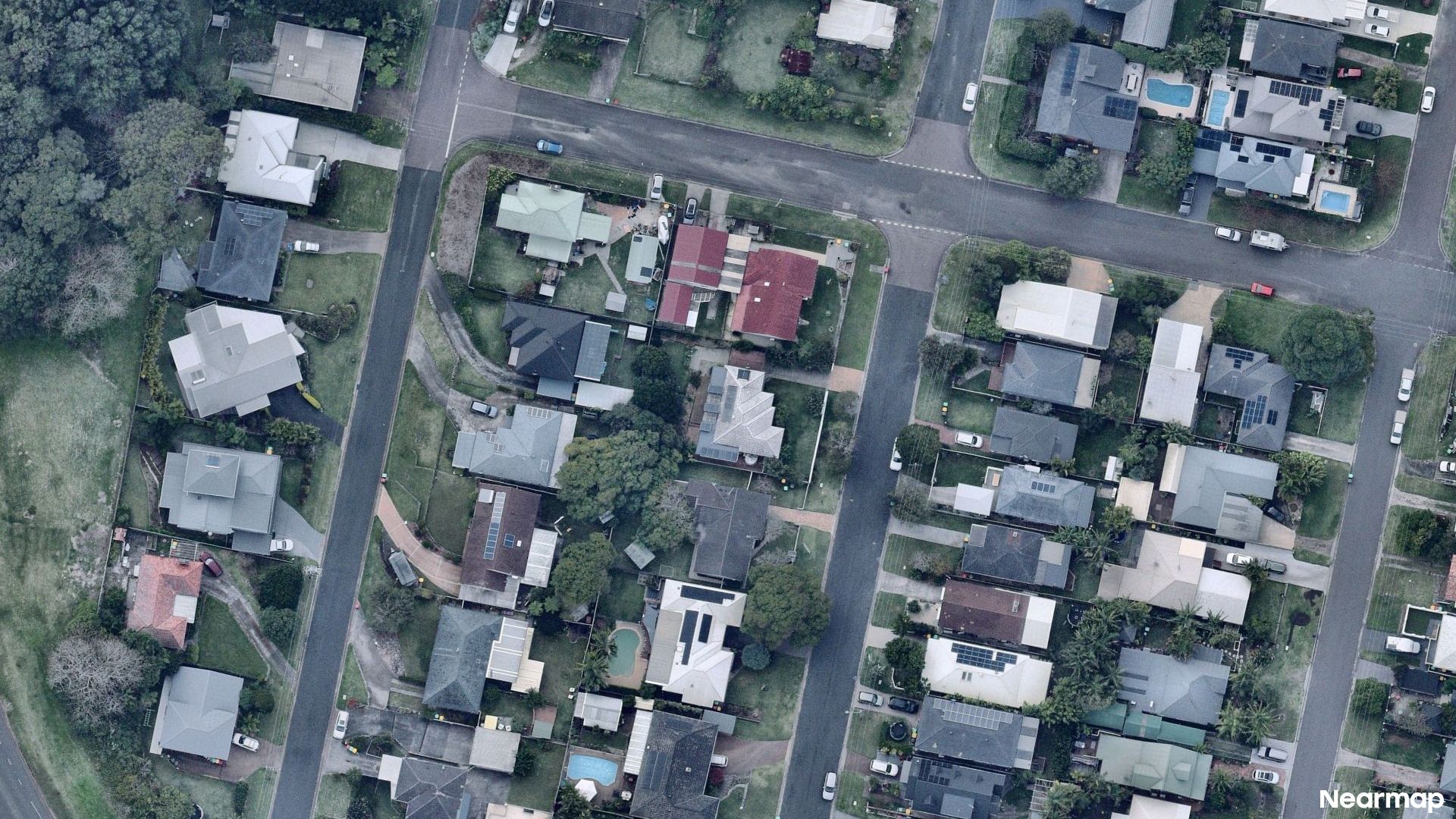 Vertical aerial view