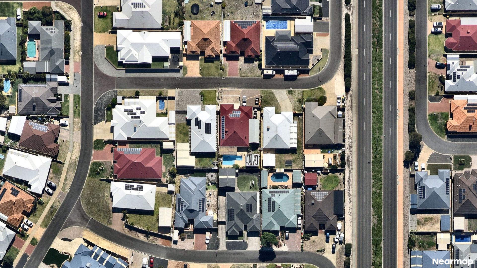 Vertical aerial view
