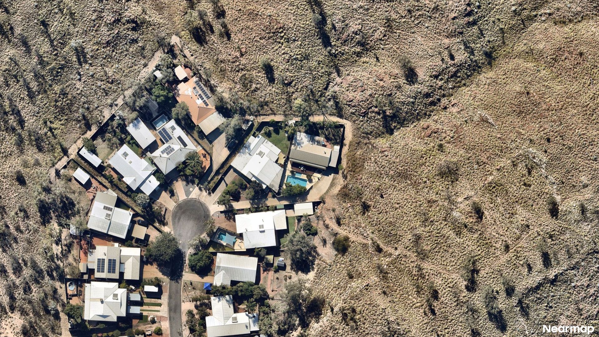 Vertical aerial view