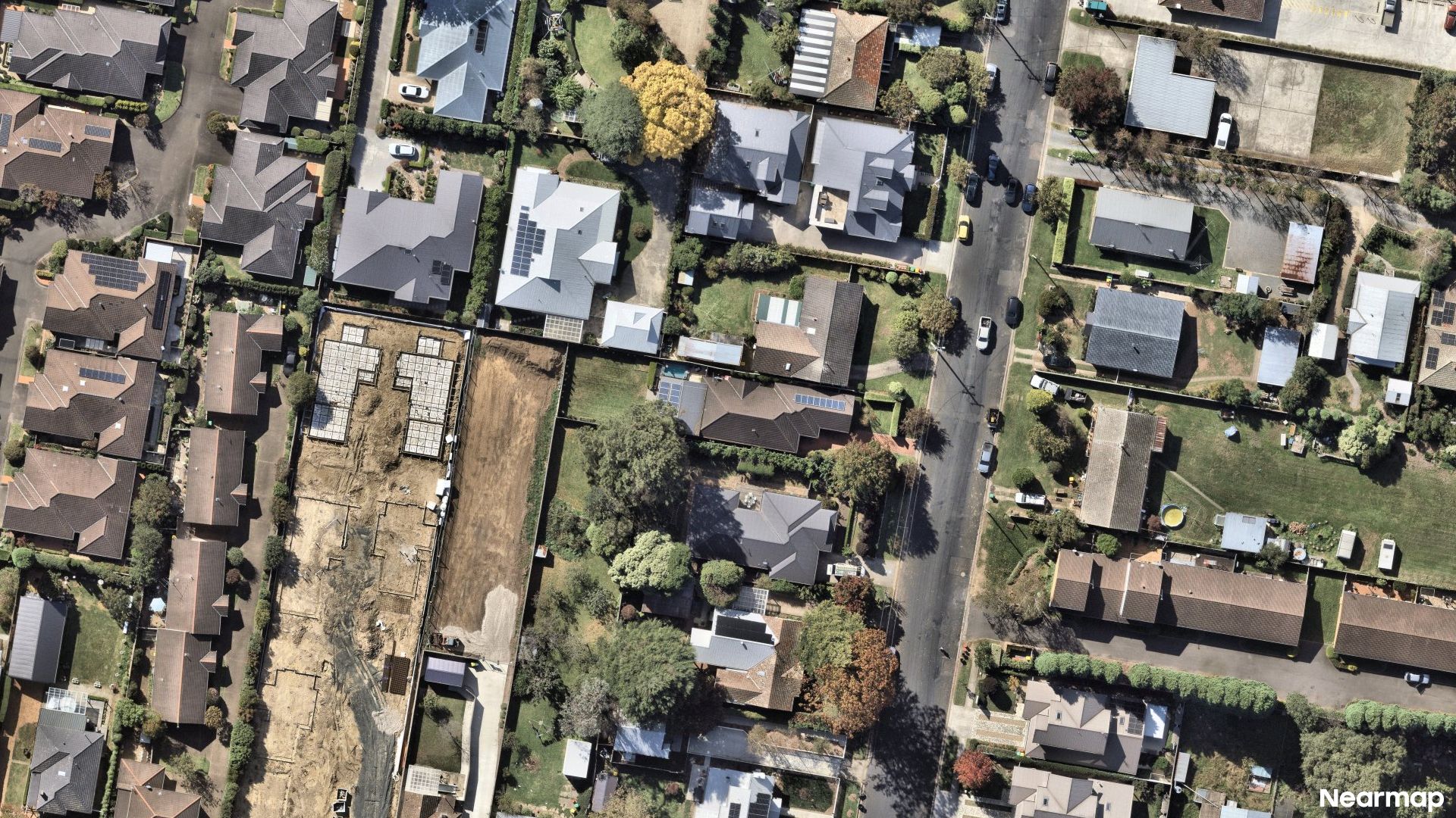 Vertical aerial view