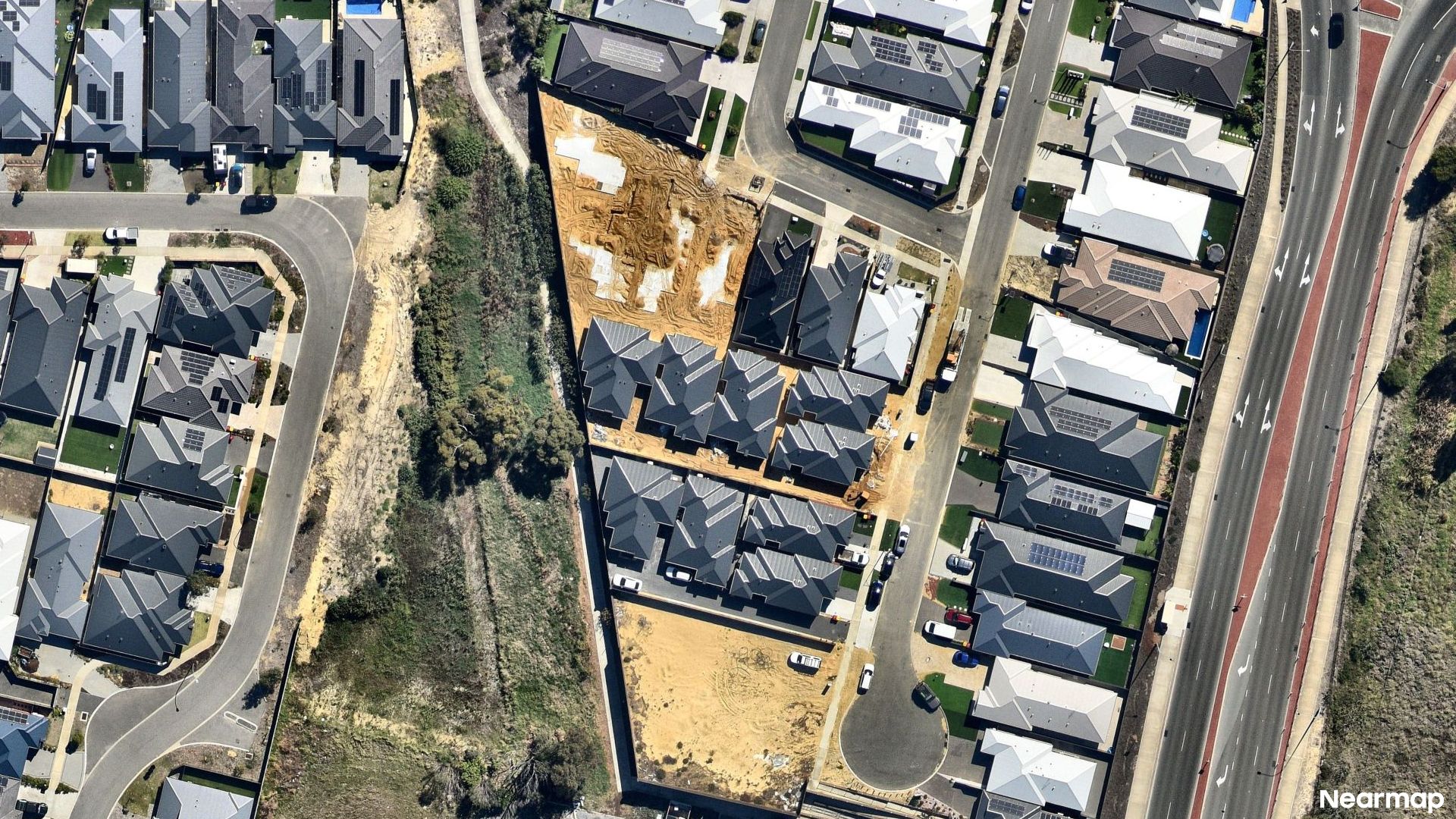 Vertical aerial view