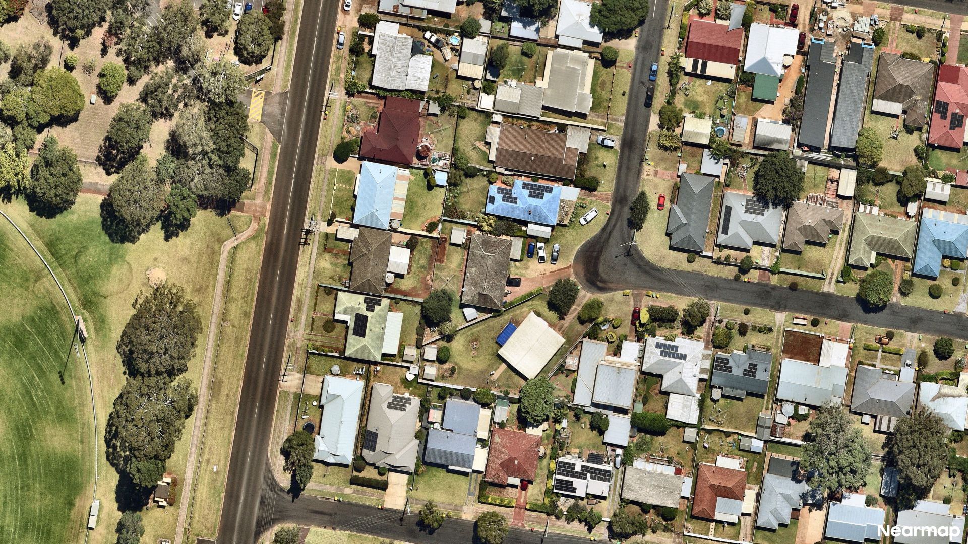 Vertical aerial view