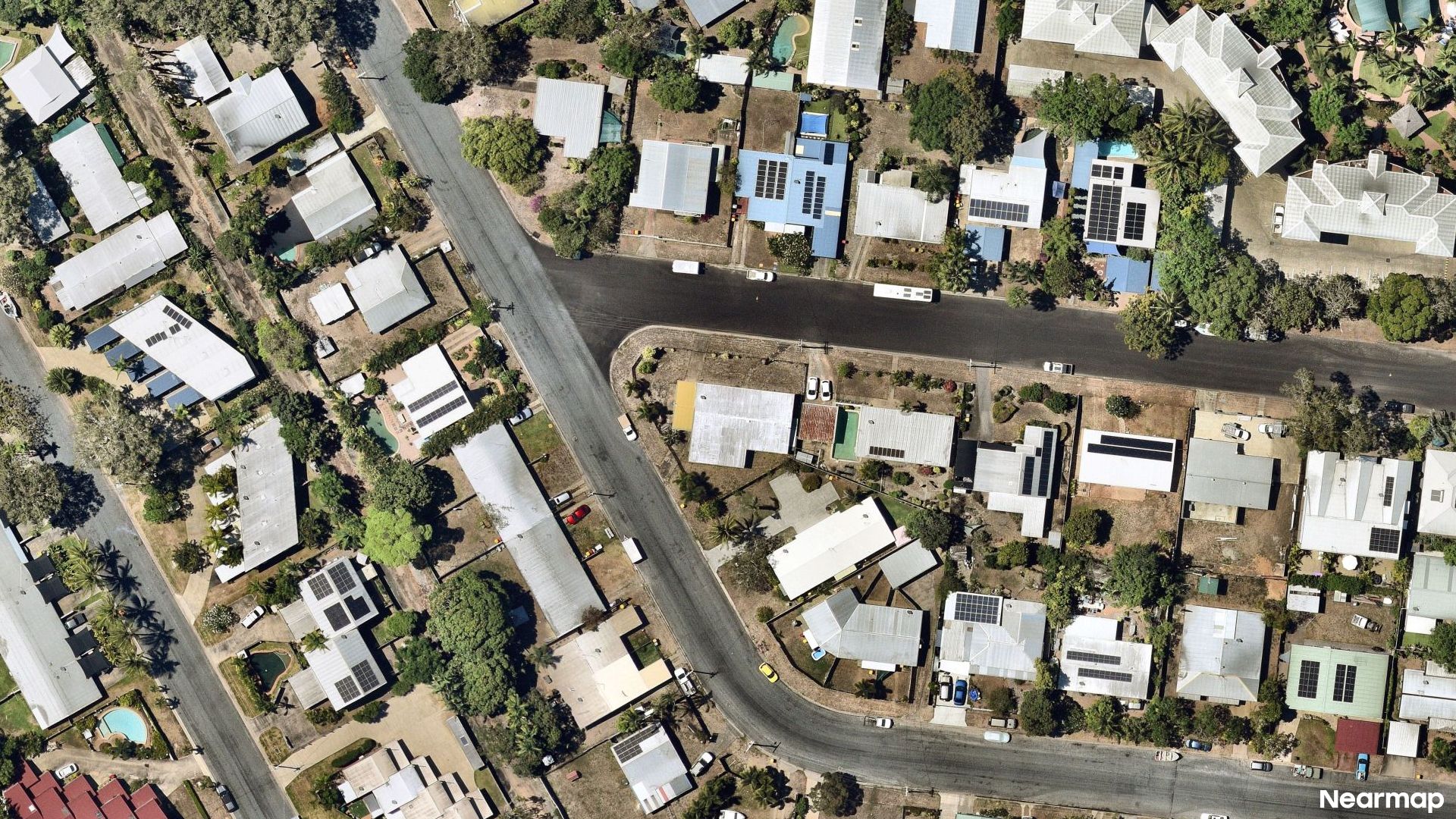 Vertical aerial view