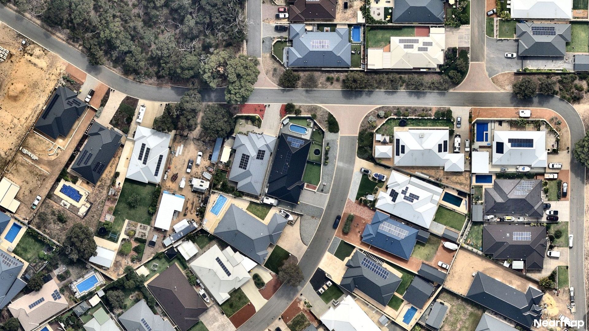 Vertical aerial view