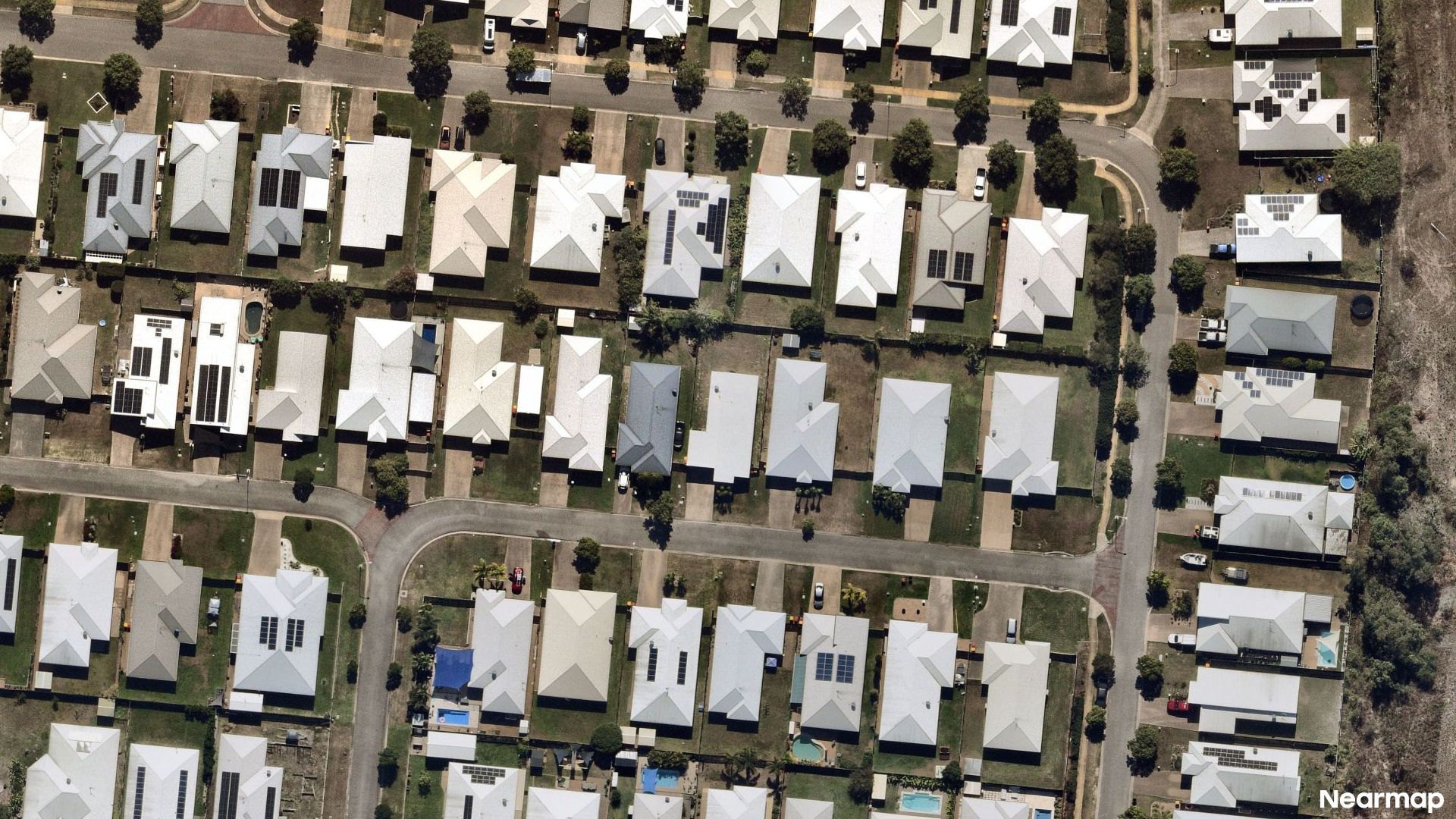 Vertical aerial view
