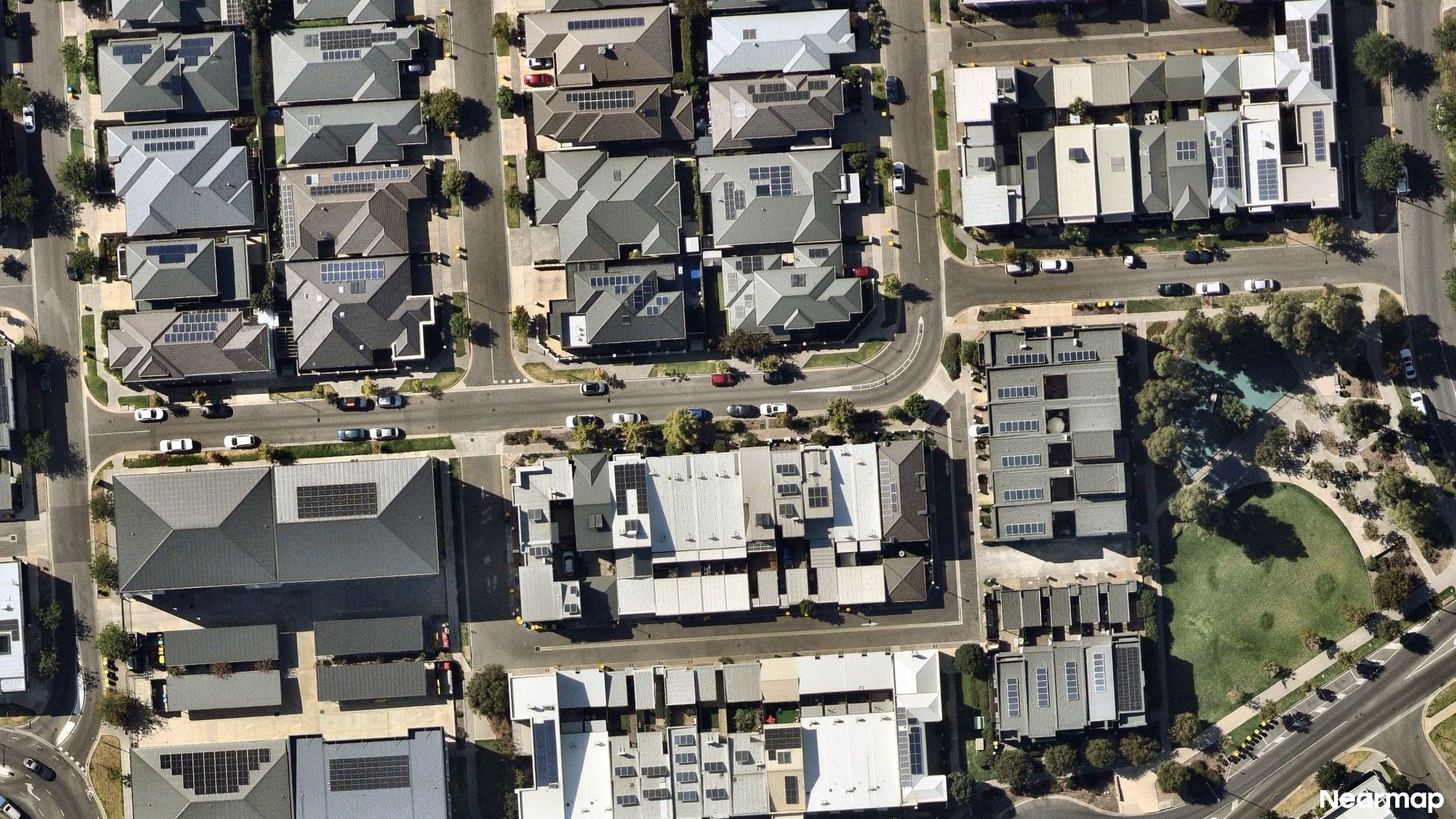 Vertical aerial view