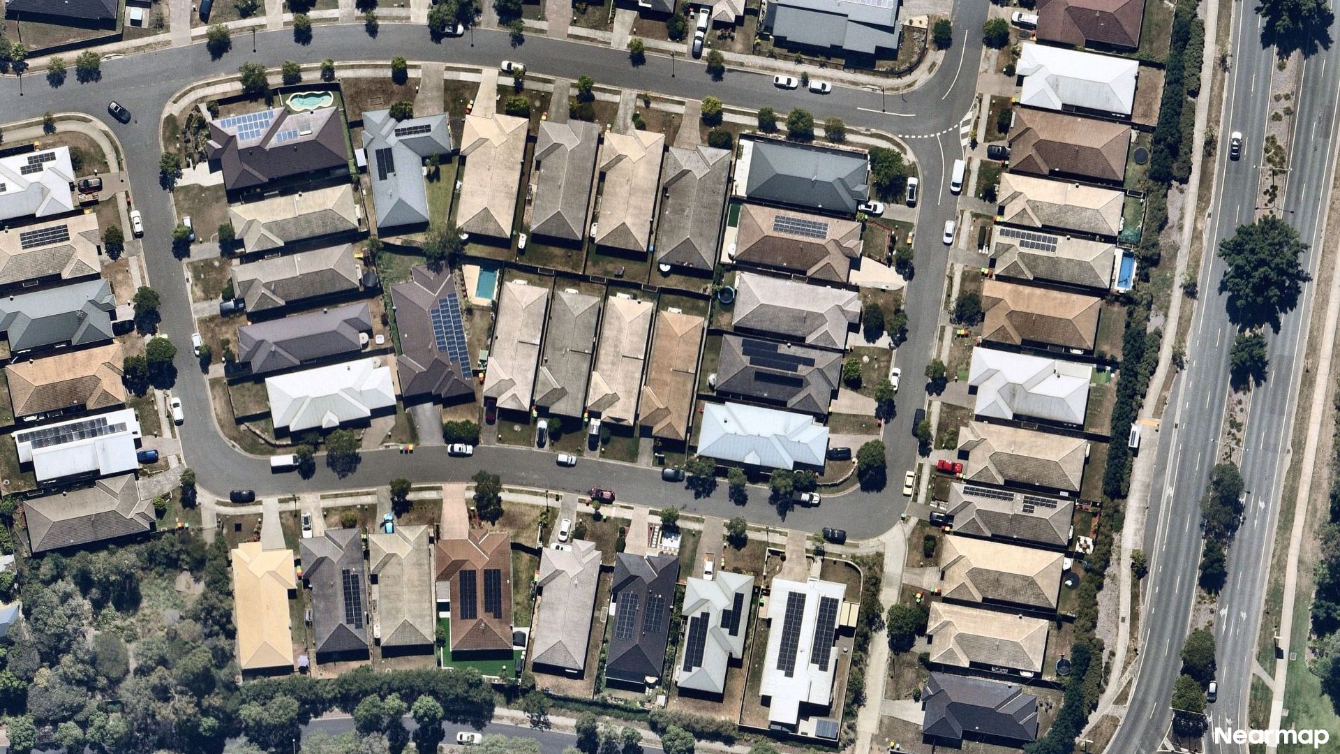 Vertical aerial view