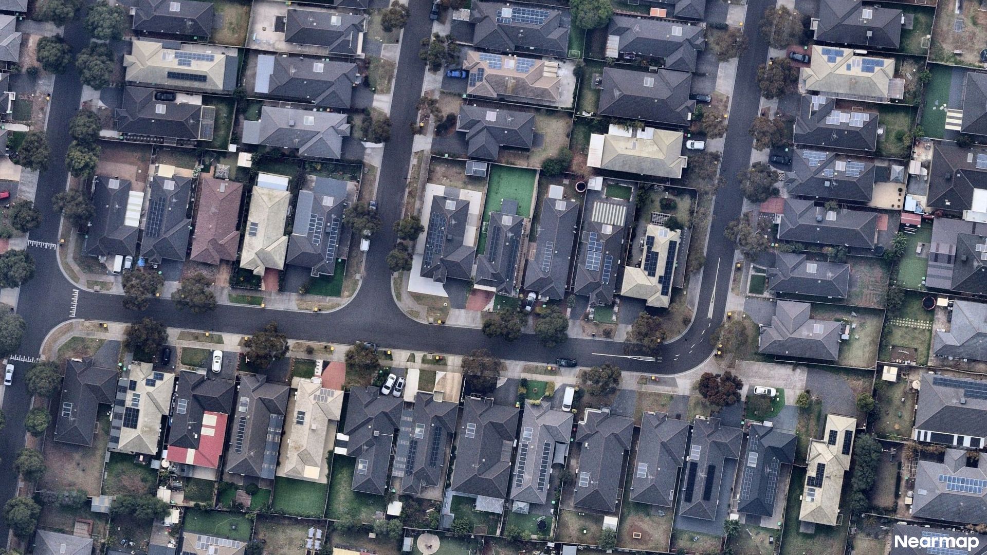 Vertical aerial view