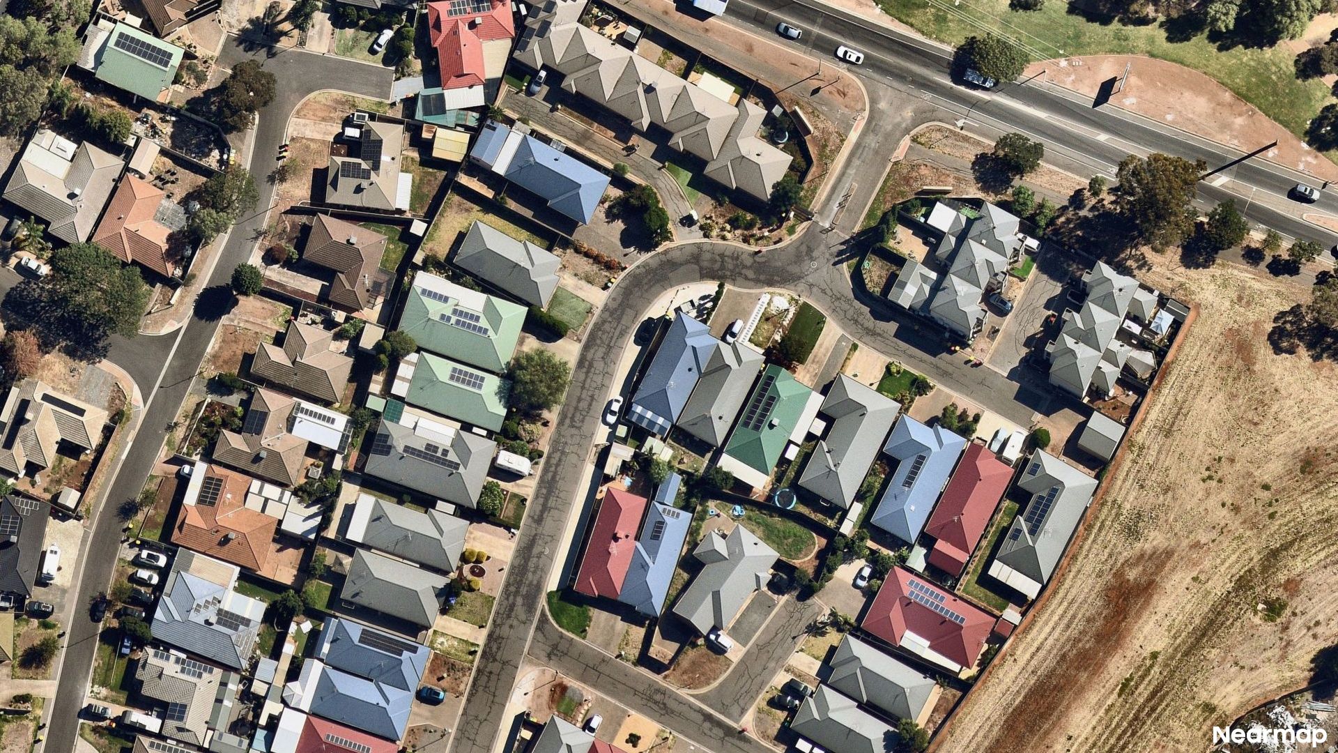 Vertical aerial view
