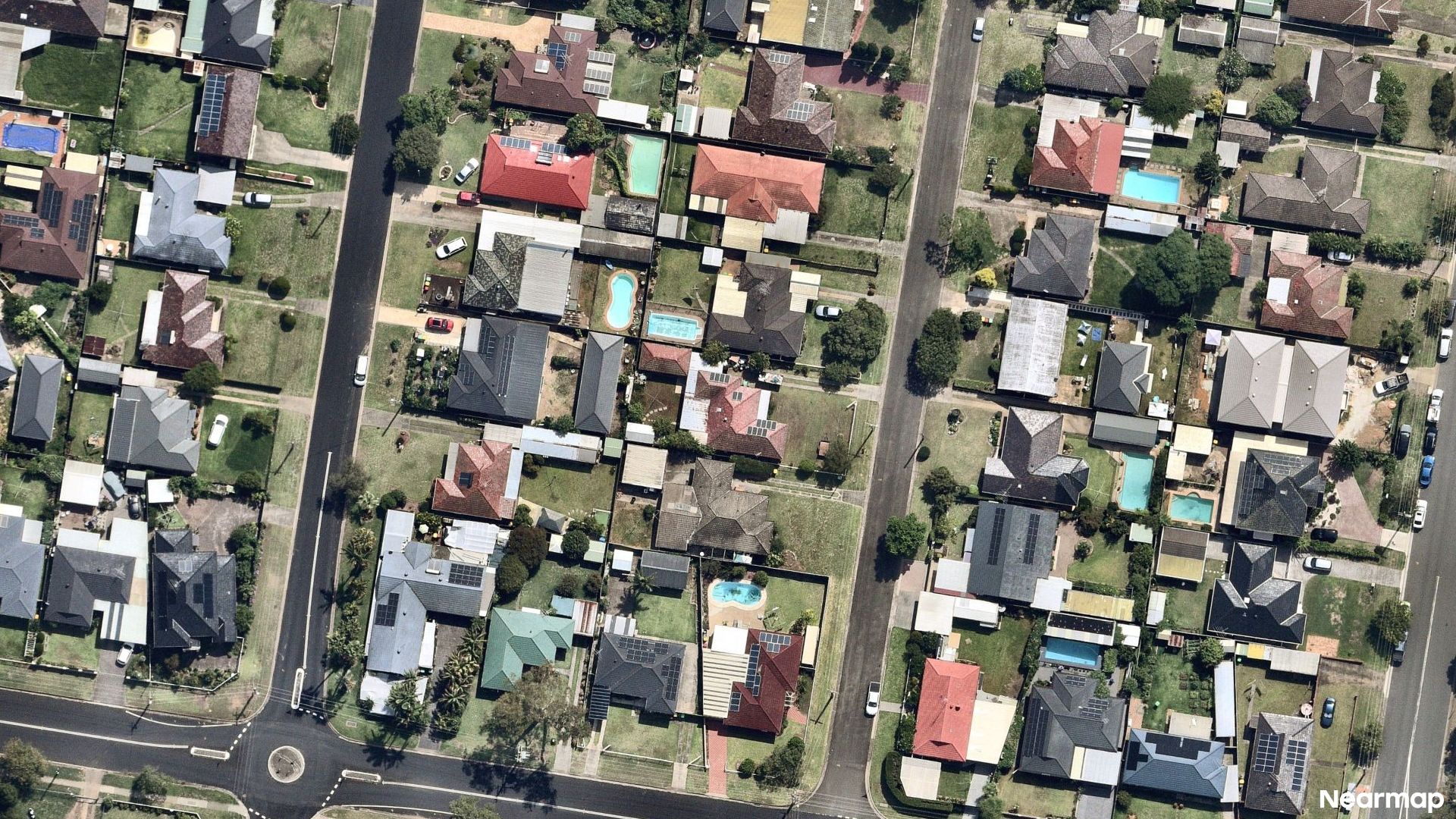 Vertical aerial view