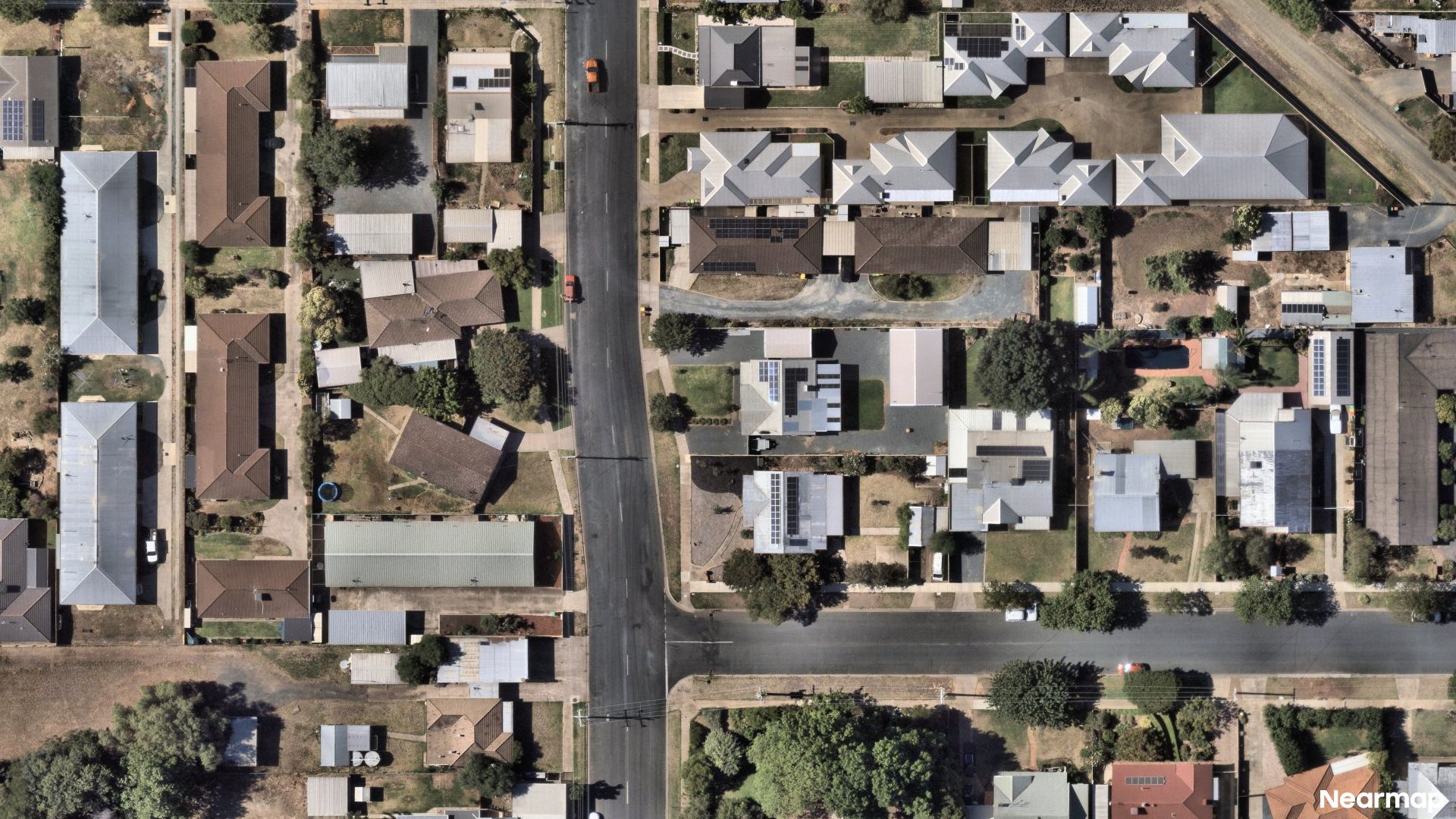 Vertical aerial view