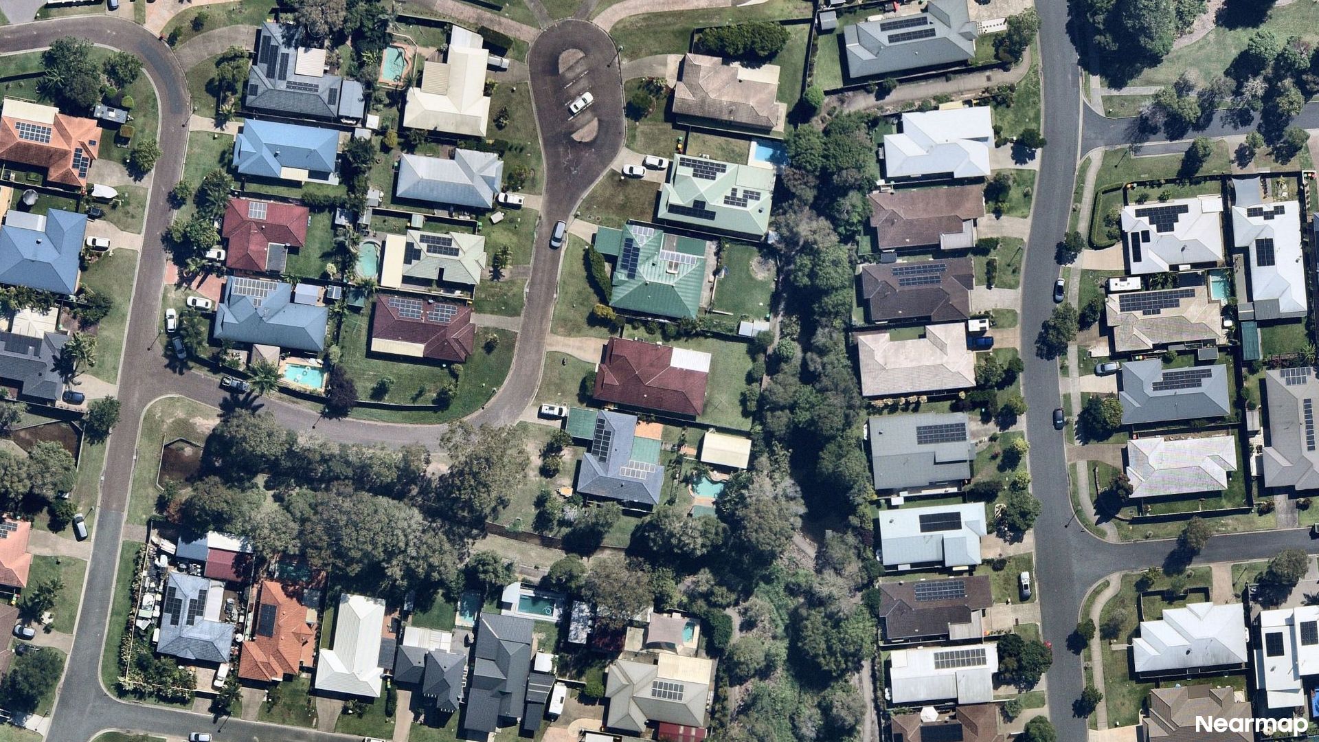 Vertical aerial view