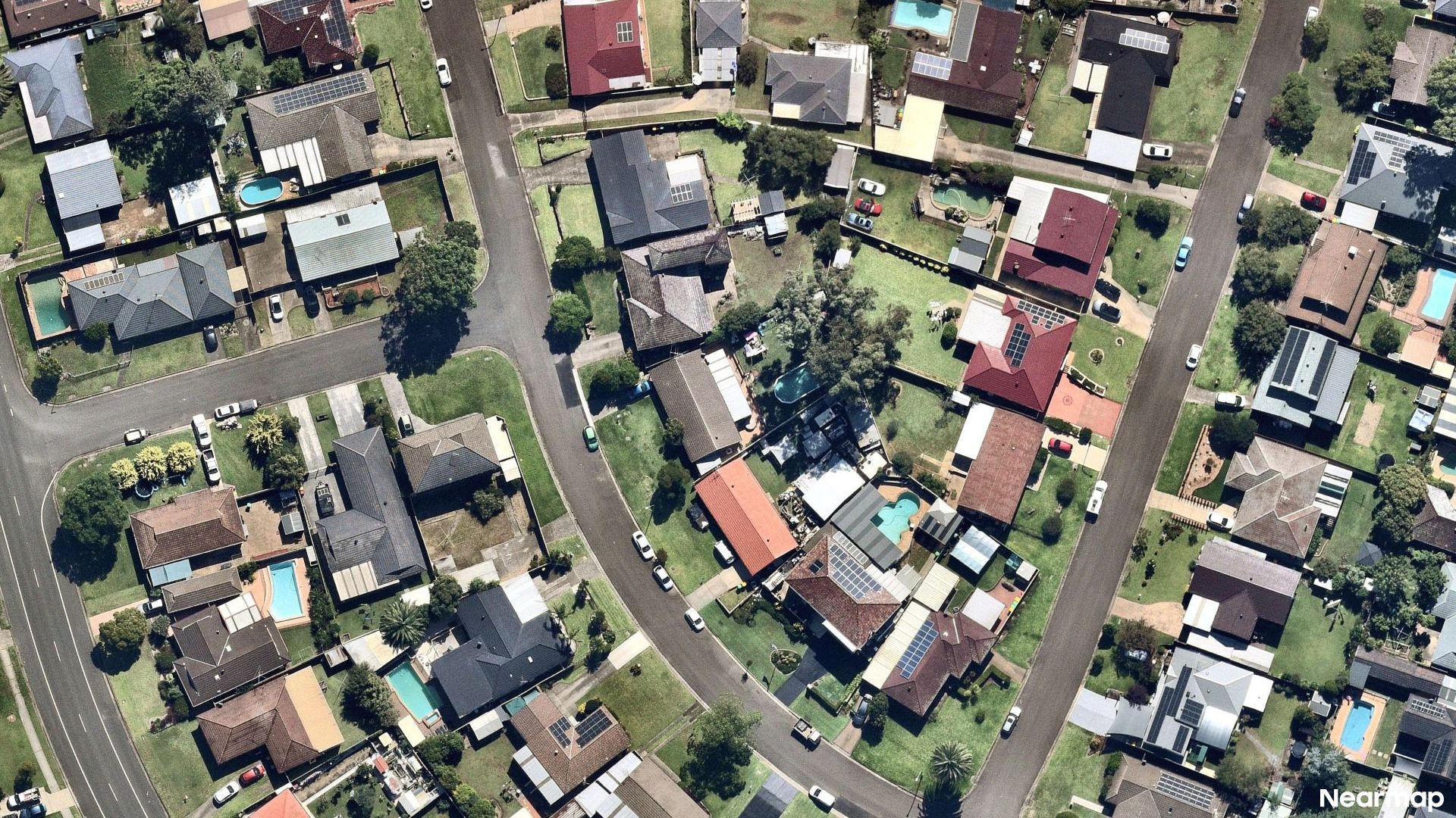 Vertical aerial view