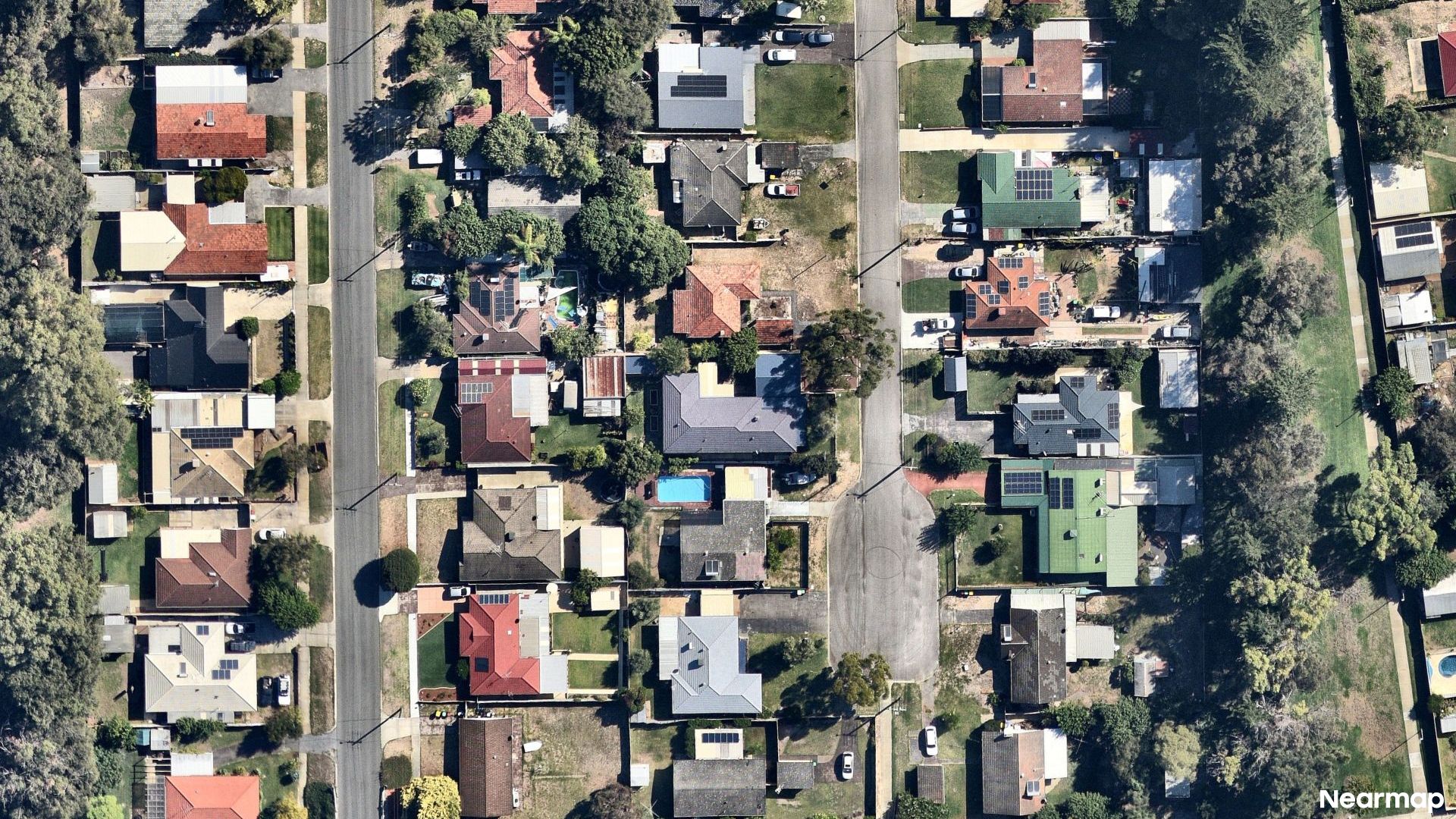 Vertical aerial view