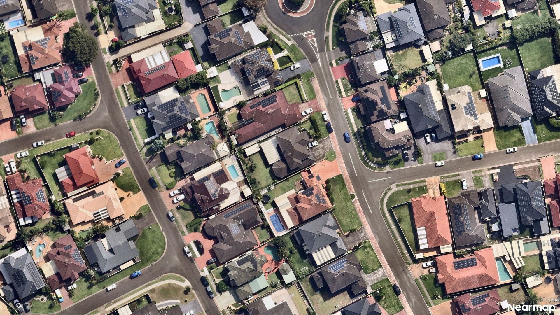 Vertical aerial view