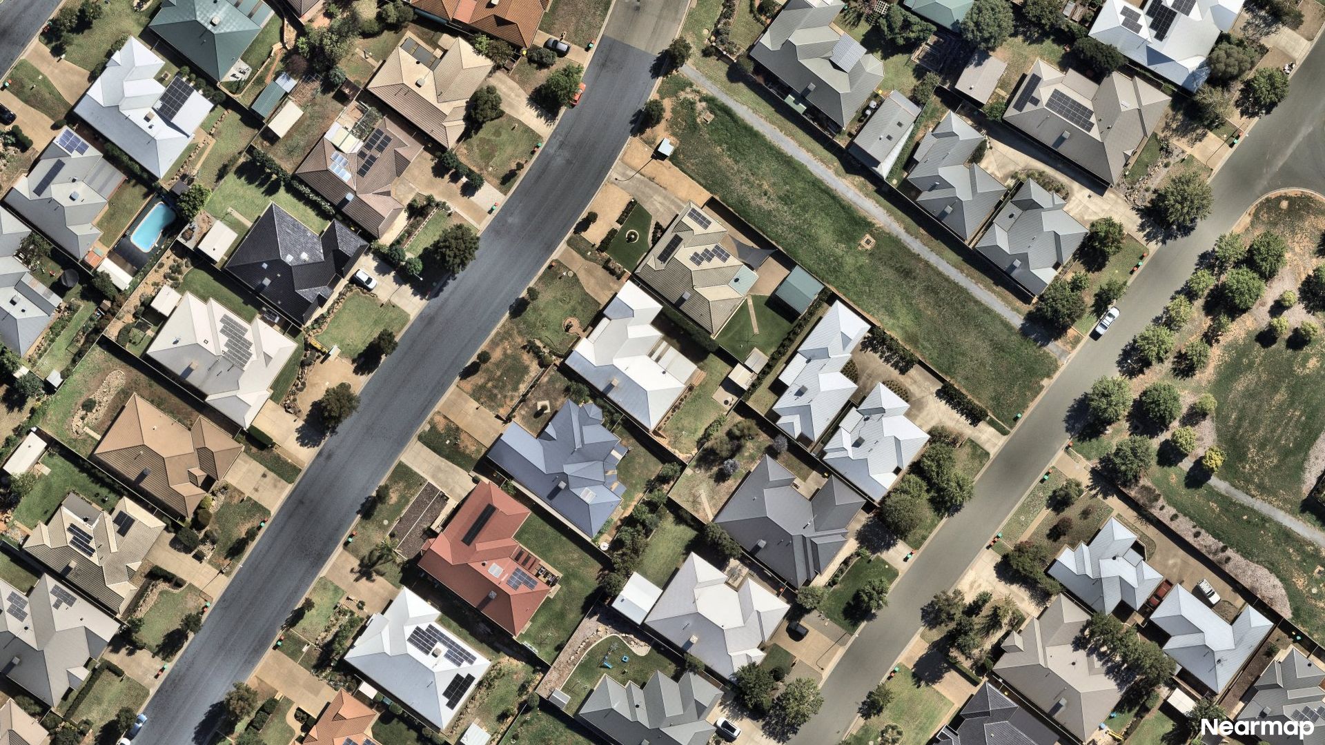 Vertical aerial view