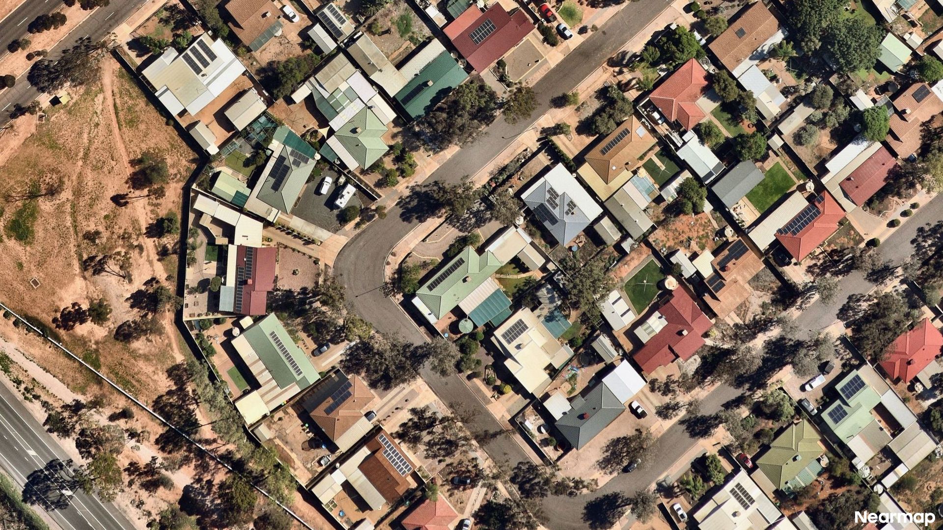 Vertical aerial view